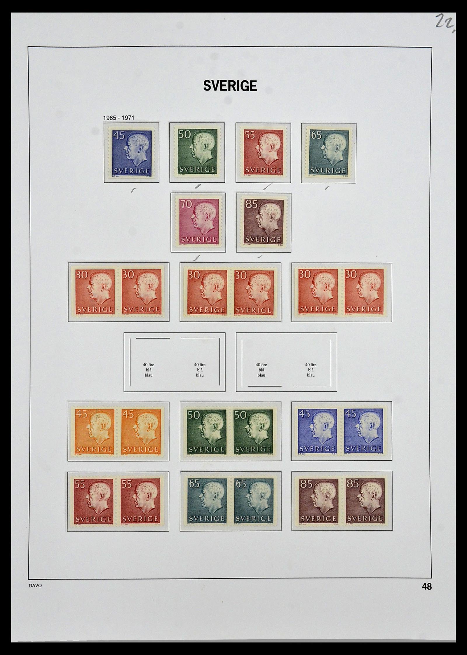 34292 045 - Postzegelverzameling 34292 Zweden 1891-2015!