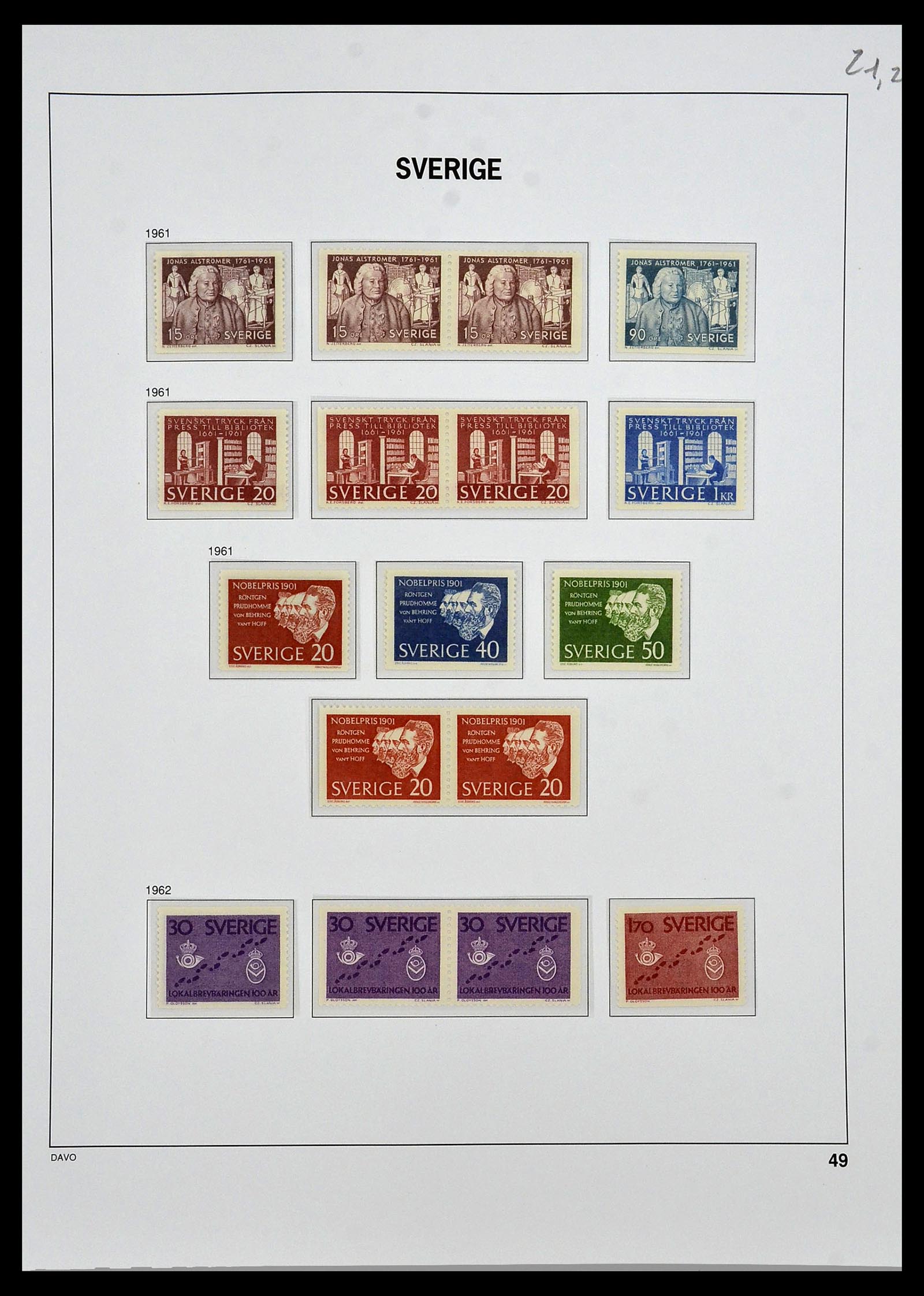 34292 046 - Postzegelverzameling 34292 Zweden 1891-2015!