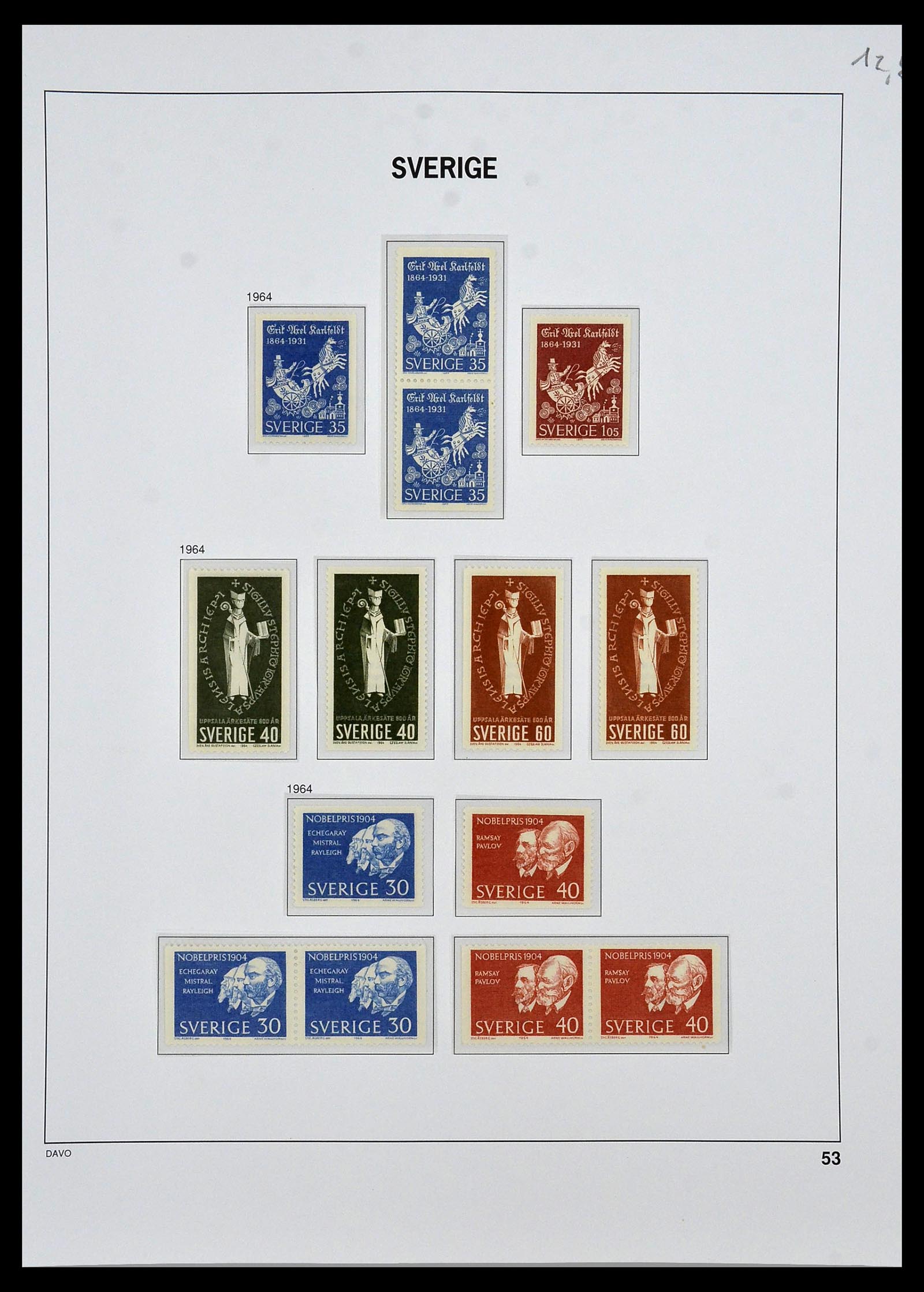 34292 050 - Postzegelverzameling 34292 Zweden 1891-2015!