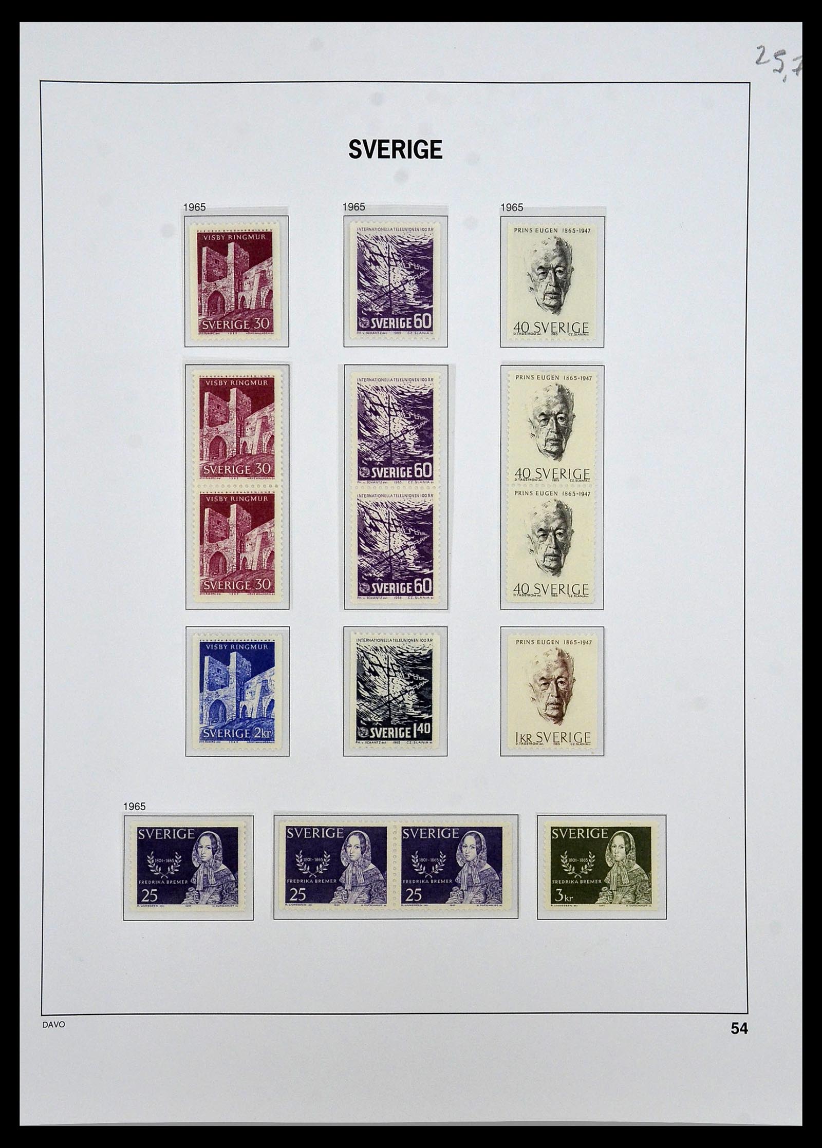 34292 051 - Postzegelverzameling 34292 Zweden 1891-2015!