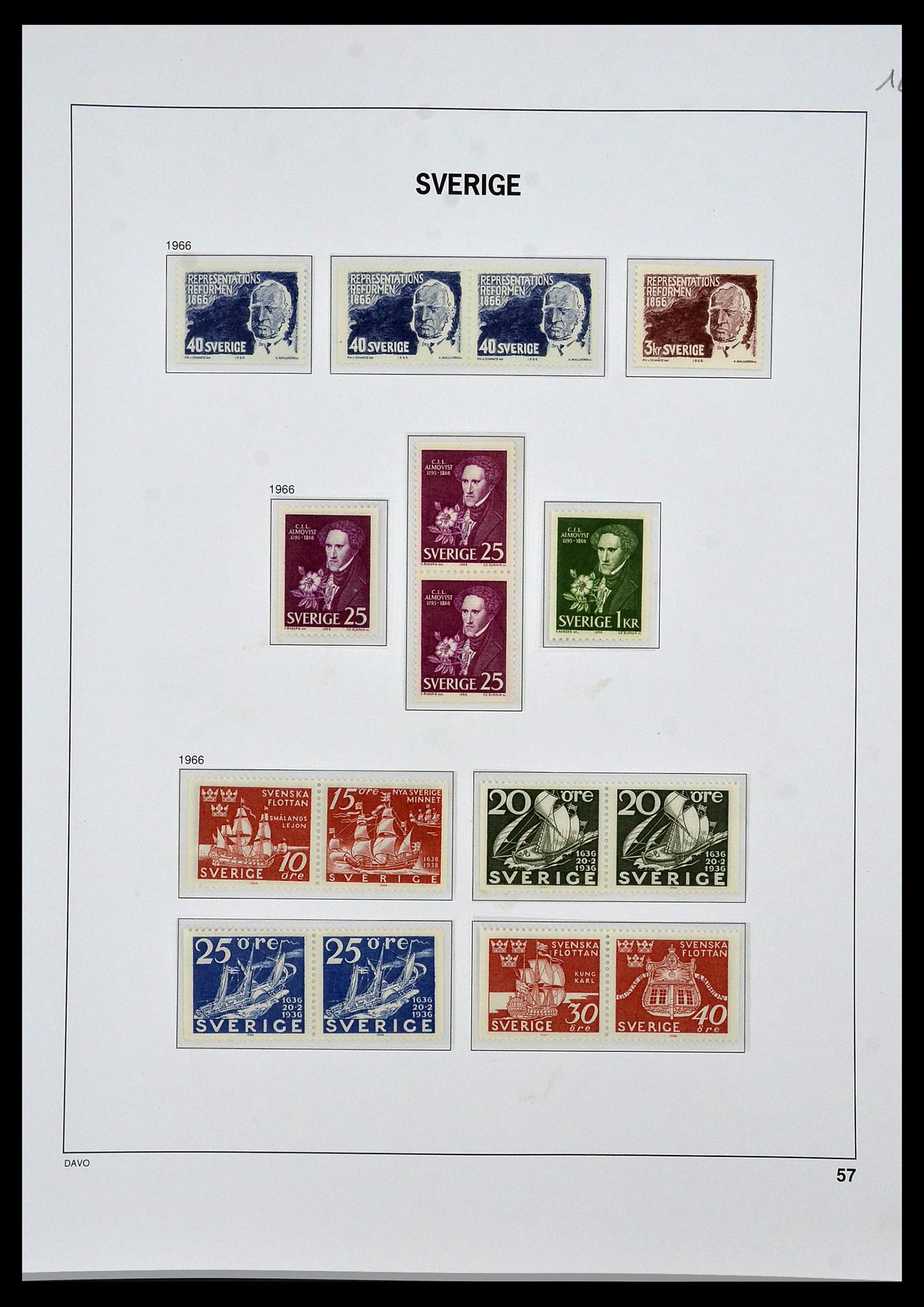 34292 054 - Postzegelverzameling 34292 Zweden 1891-2015!