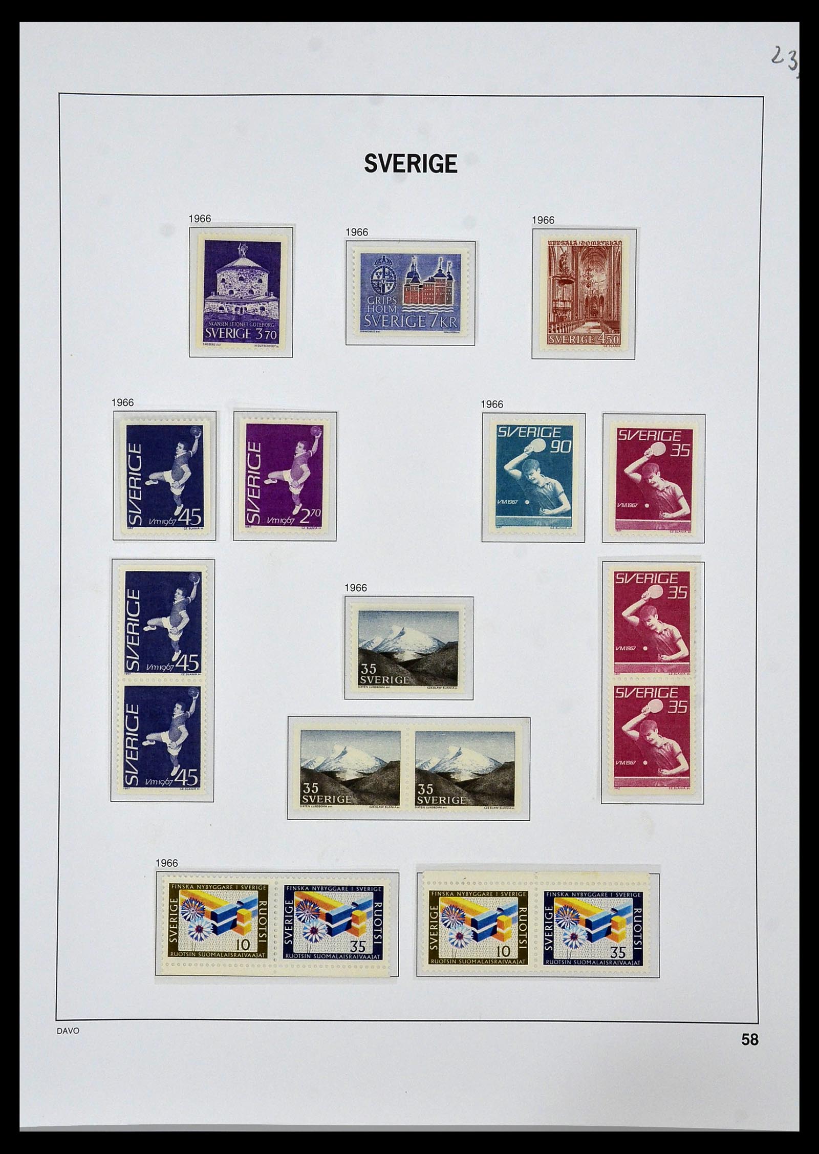 34292 055 - Postzegelverzameling 34292 Zweden 1891-2015!