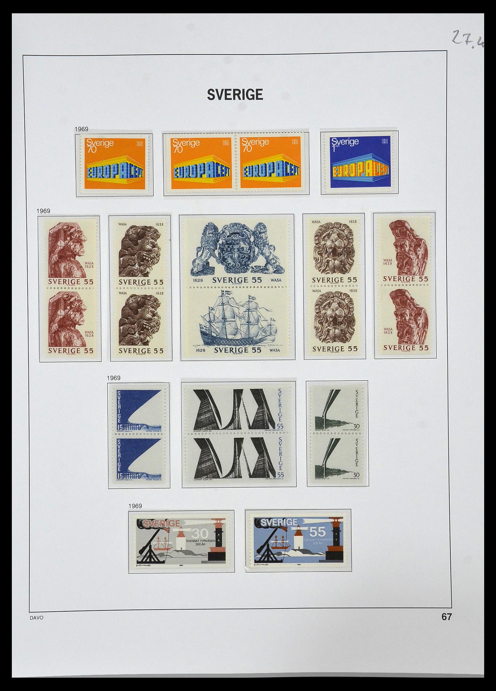 34292 064 - Stamp collection 34292 Sweden 1891-2015!