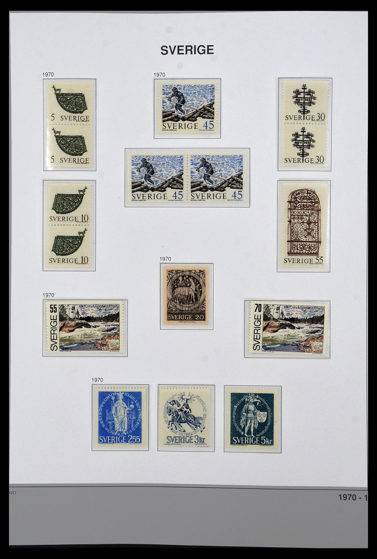 34292 071 - Stamp collection 34292 Sweden 1891-2015!