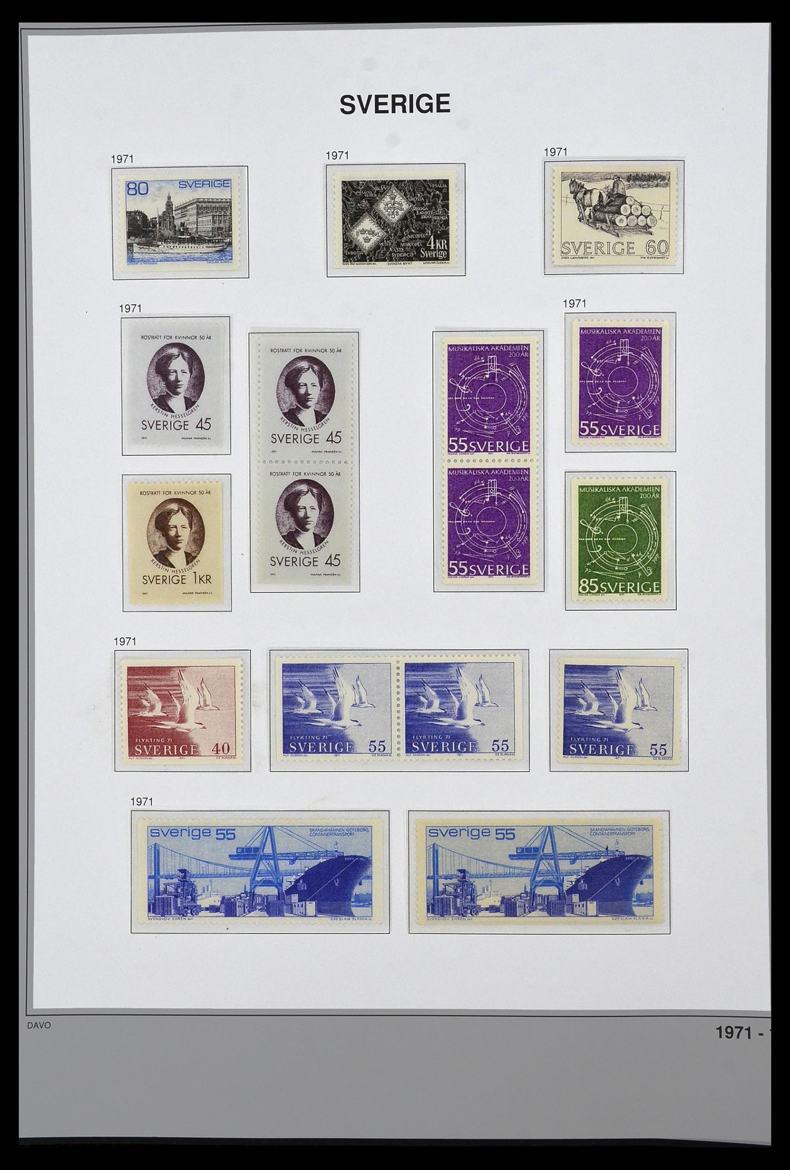 34292 075 - Stamp collection 34292 Sweden 1891-2015!