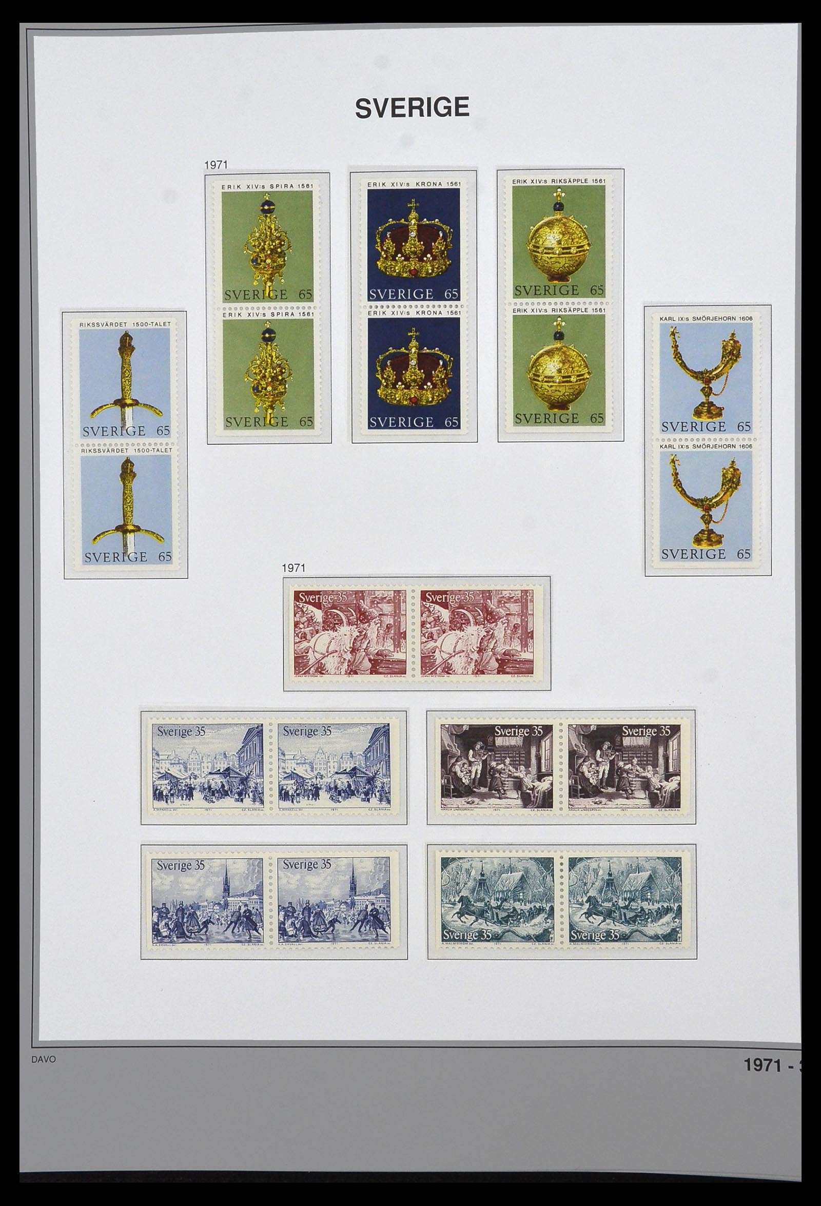 34292 077 - Stamp collection 34292 Sweden 1891-2015!