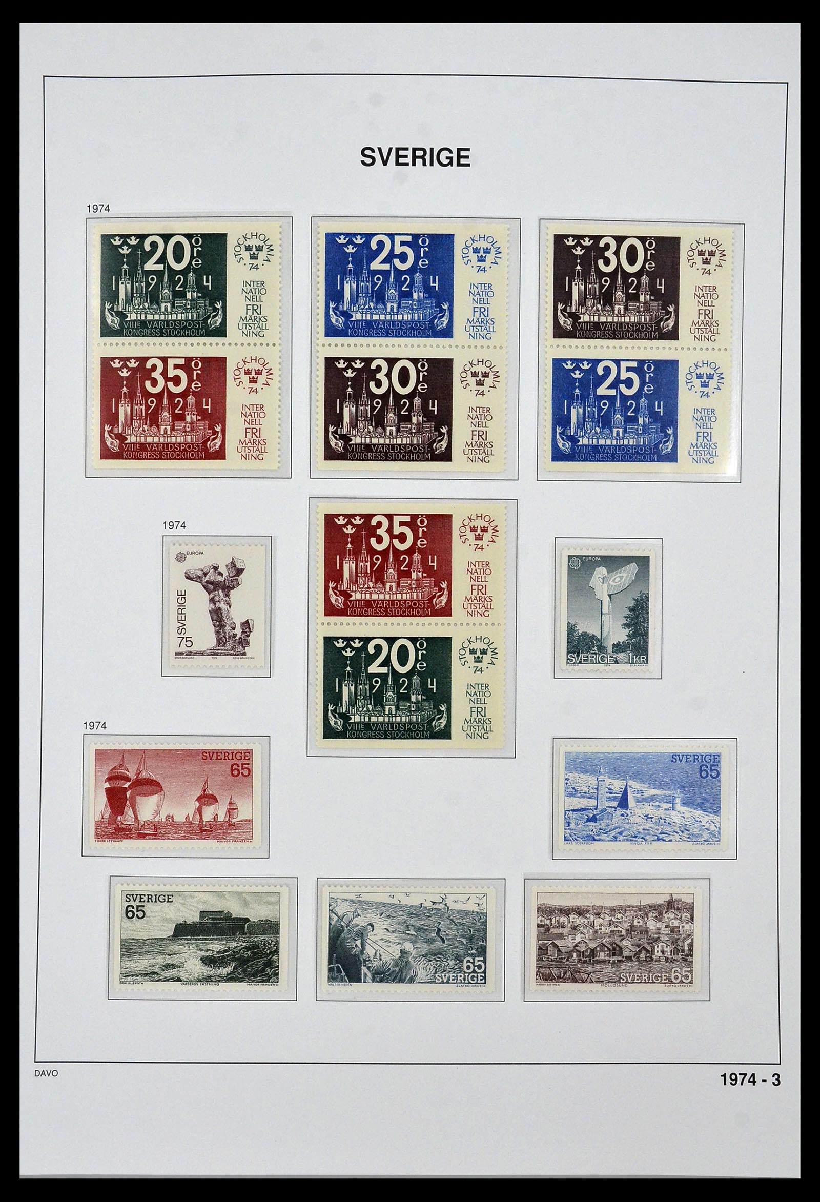 34292 090 - Stamp collection 34292 Sweden 1891-2015!