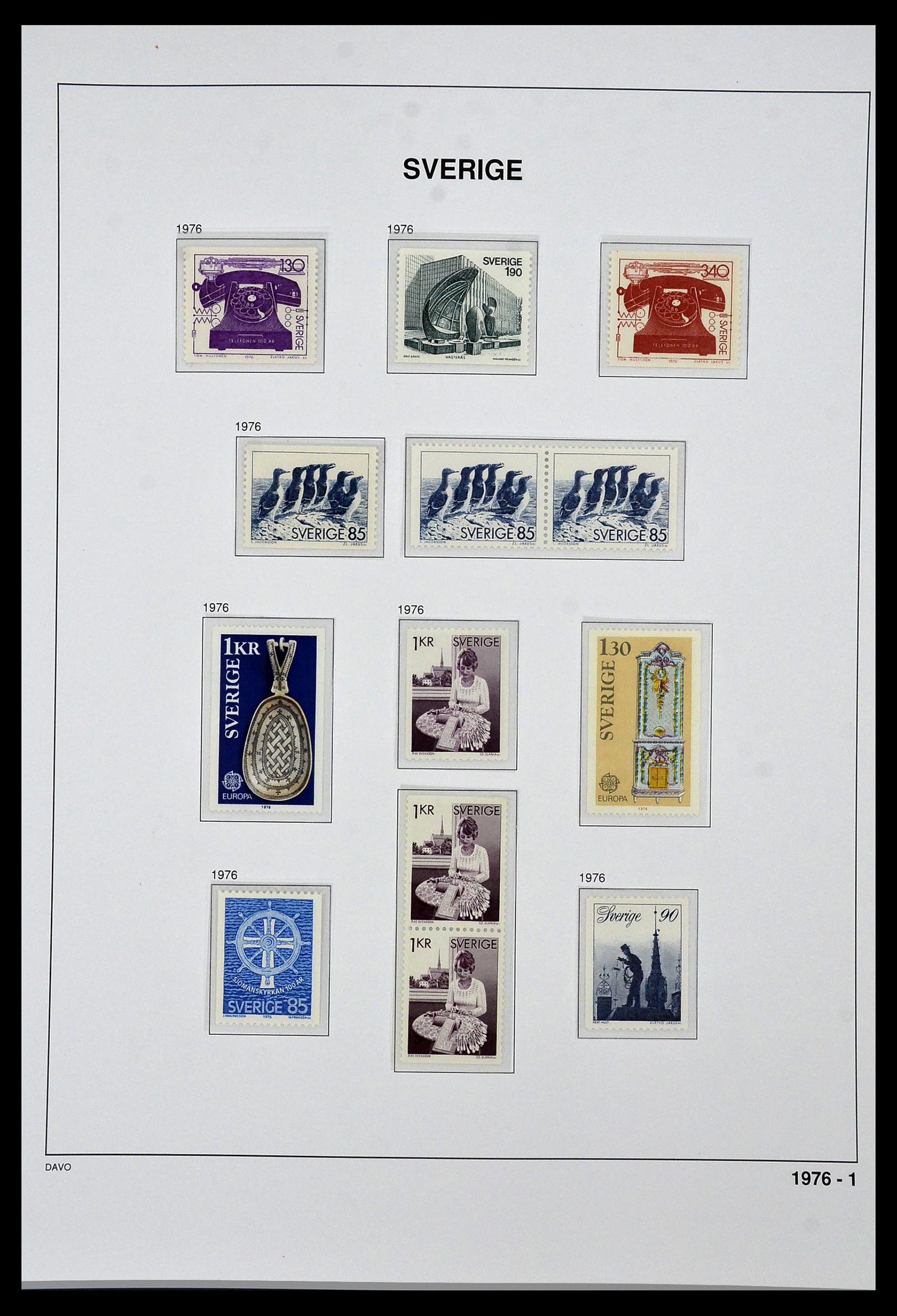 34292 100 - Stamp collection 34292 Sweden 1891-2015!