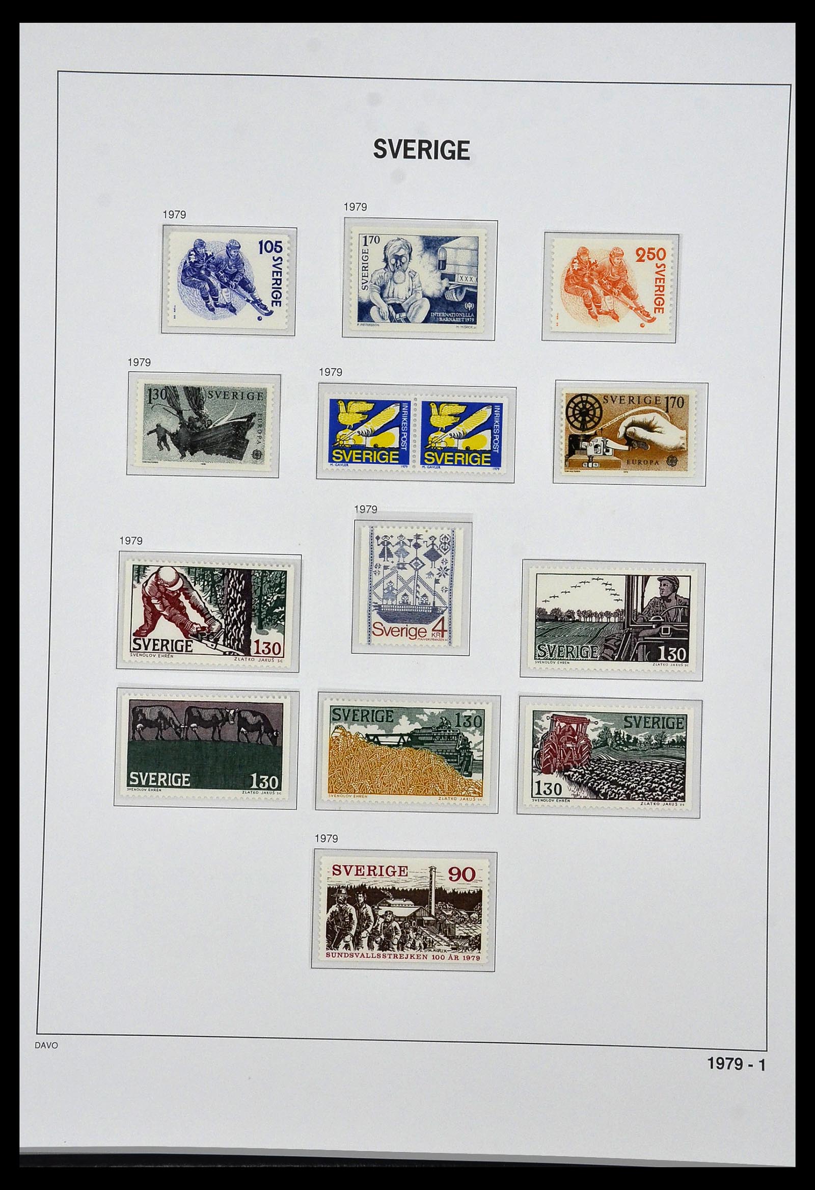 34292 111 - Stamp collection 34292 Sweden 1891-2015!