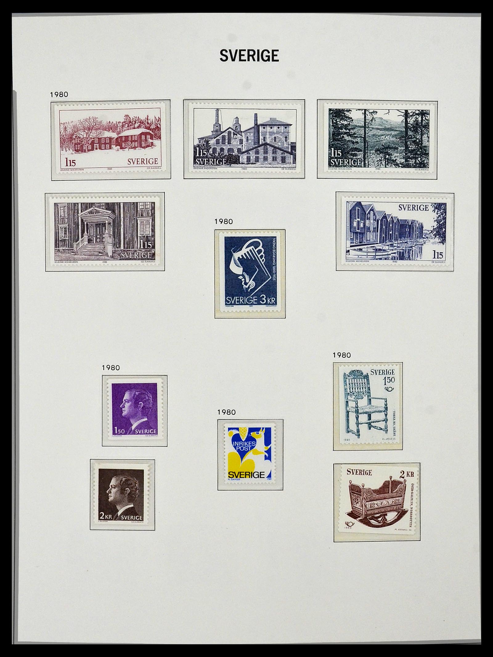 34292 117 - Stamp collection 34292 Sweden 1891-2015!