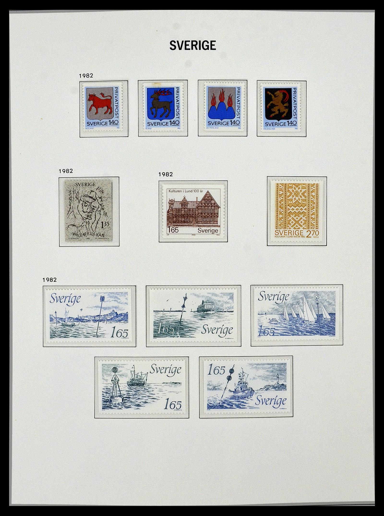 34292 127 - Stamp collection 34292 Sweden 1891-2015!