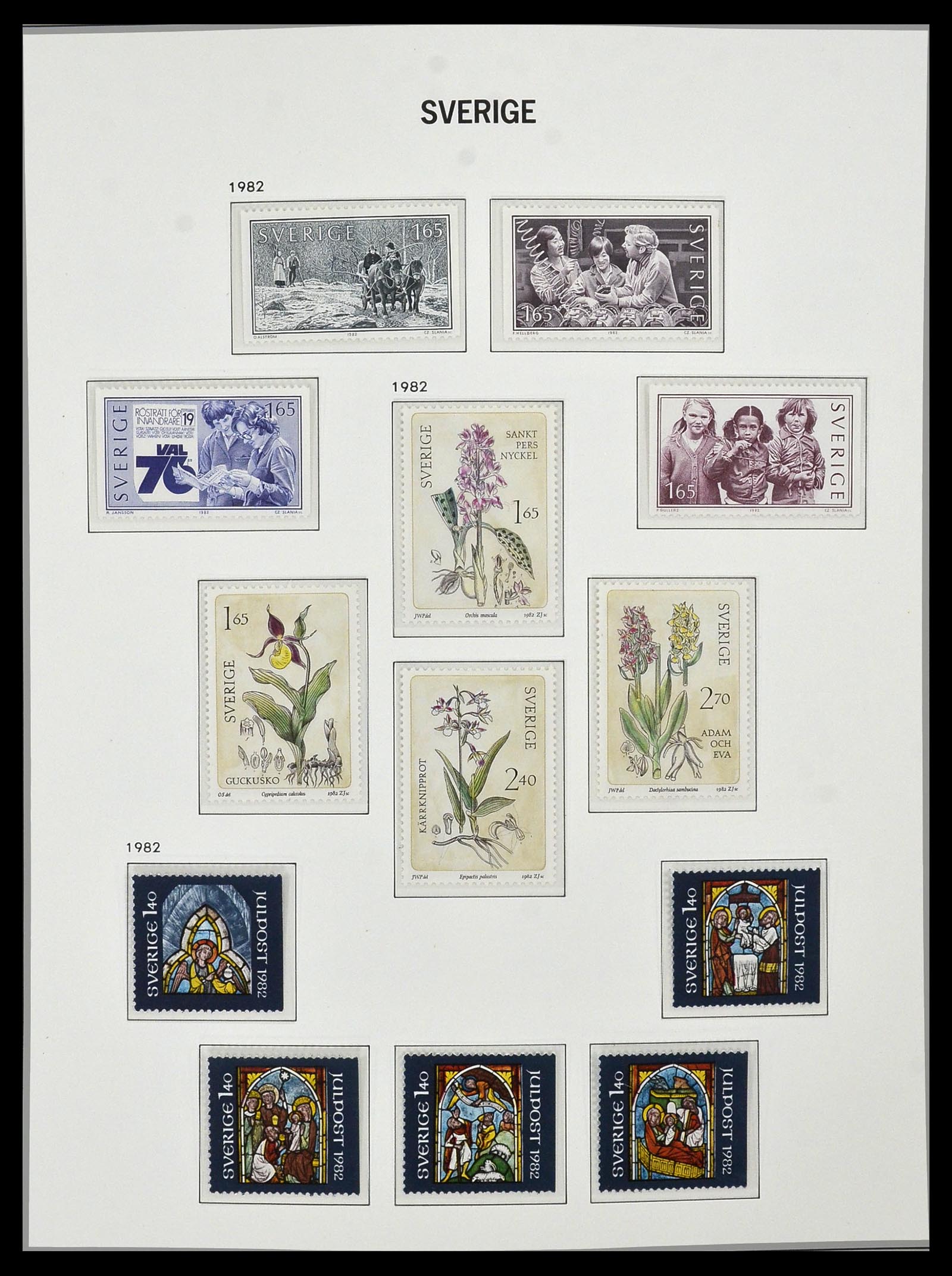 34292 128 - Stamp collection 34292 Sweden 1891-2015!
