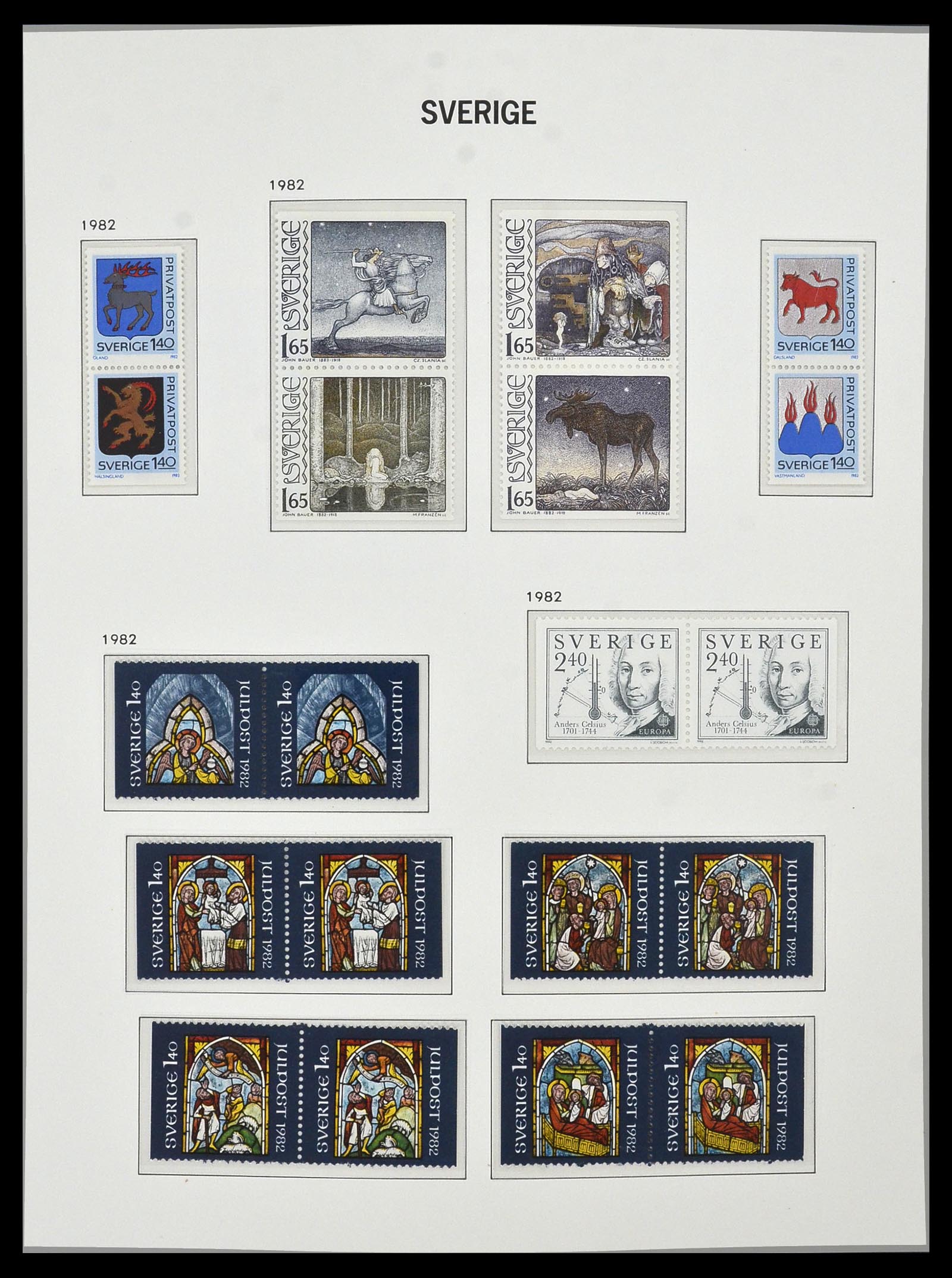 34292 129 - Stamp collection 34292 Sweden 1891-2015!