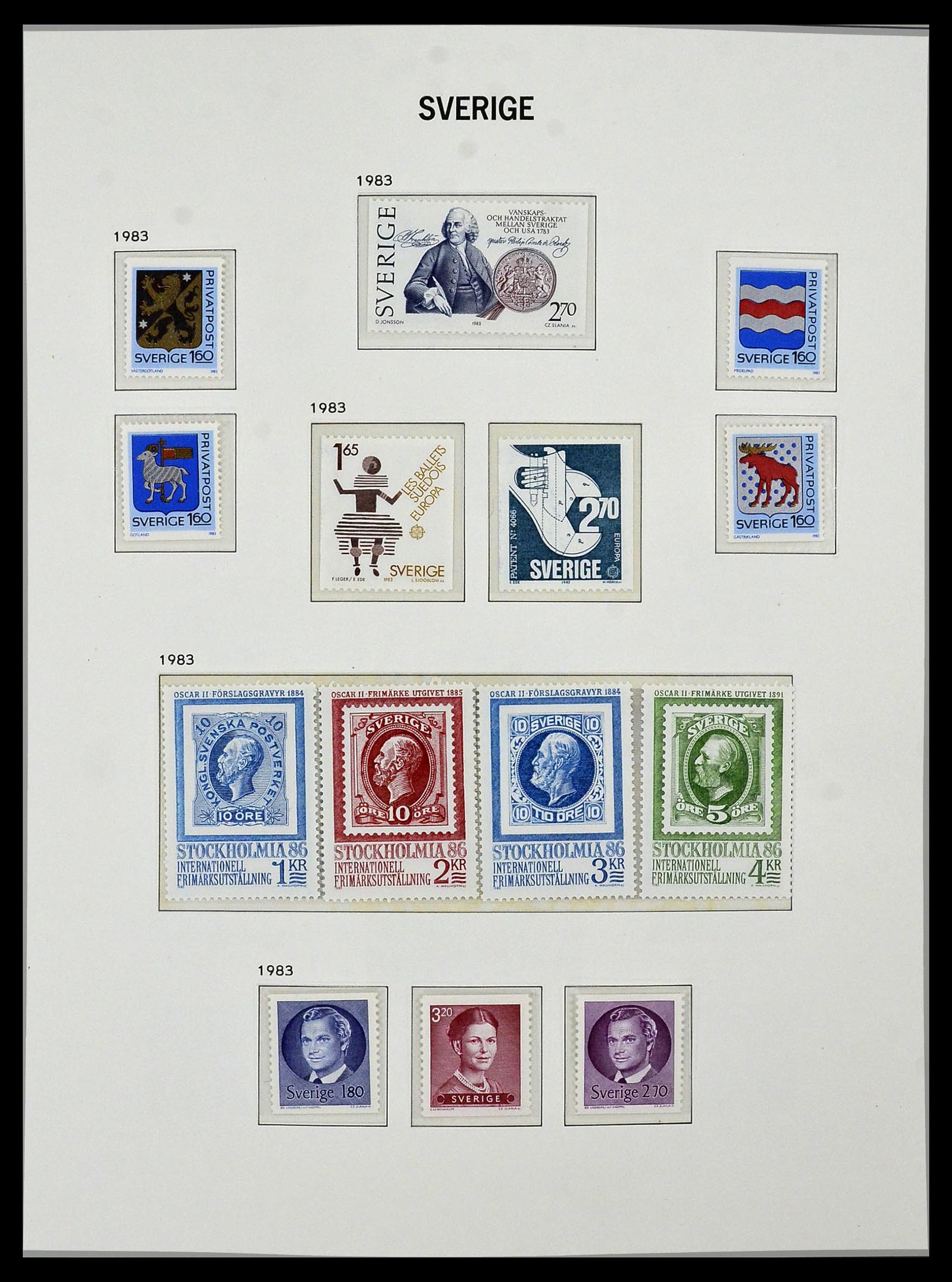 34292 133 - Stamp collection 34292 Sweden 1891-2015!