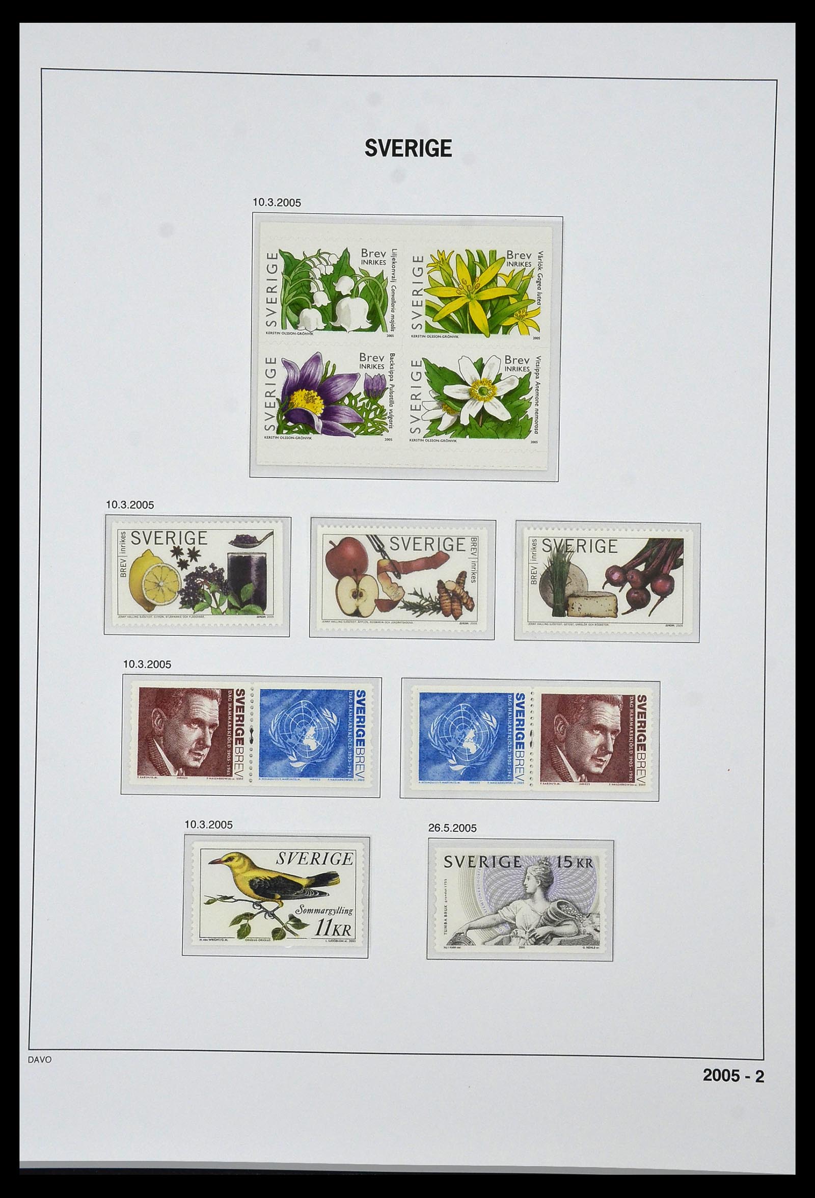 34292 252 - Stamp collection 34292 Sweden 1891-2015!