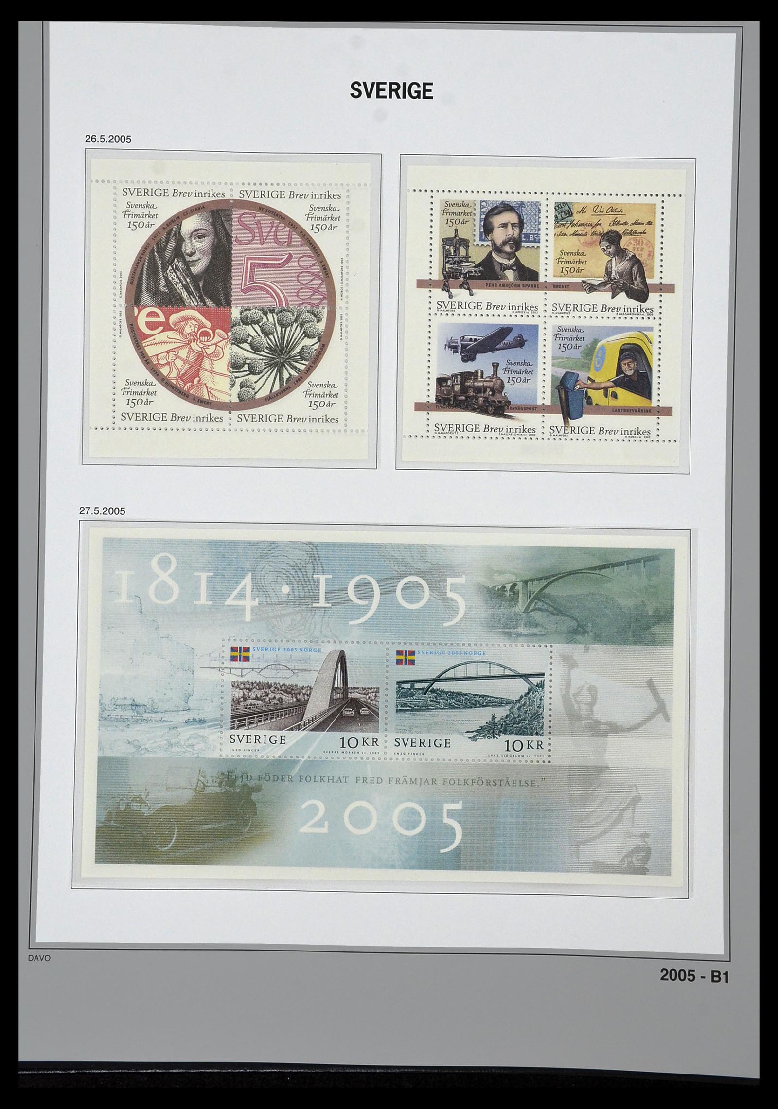 34292 255 - Stamp collection 34292 Sweden 1891-2015!