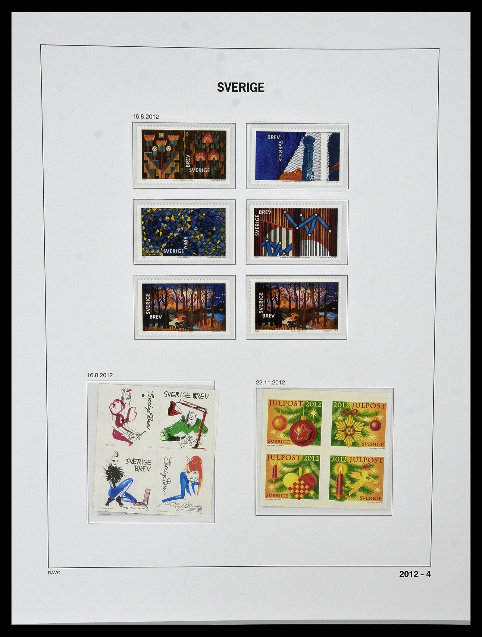 34292 291 - Postzegelverzameling 34292 Zweden 1891-2015!