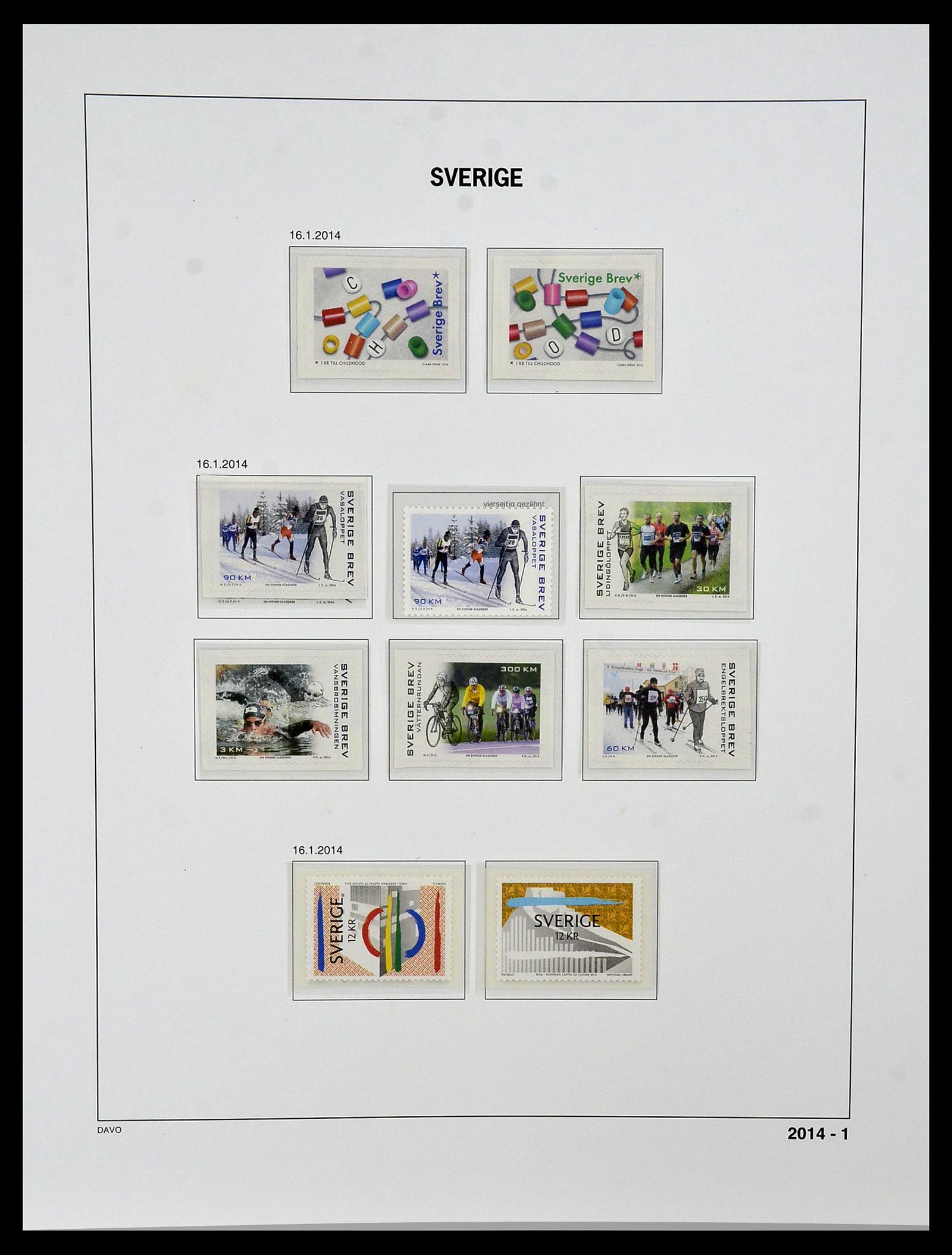 34292 300 - Postzegelverzameling 34292 Zweden 1891-2015!