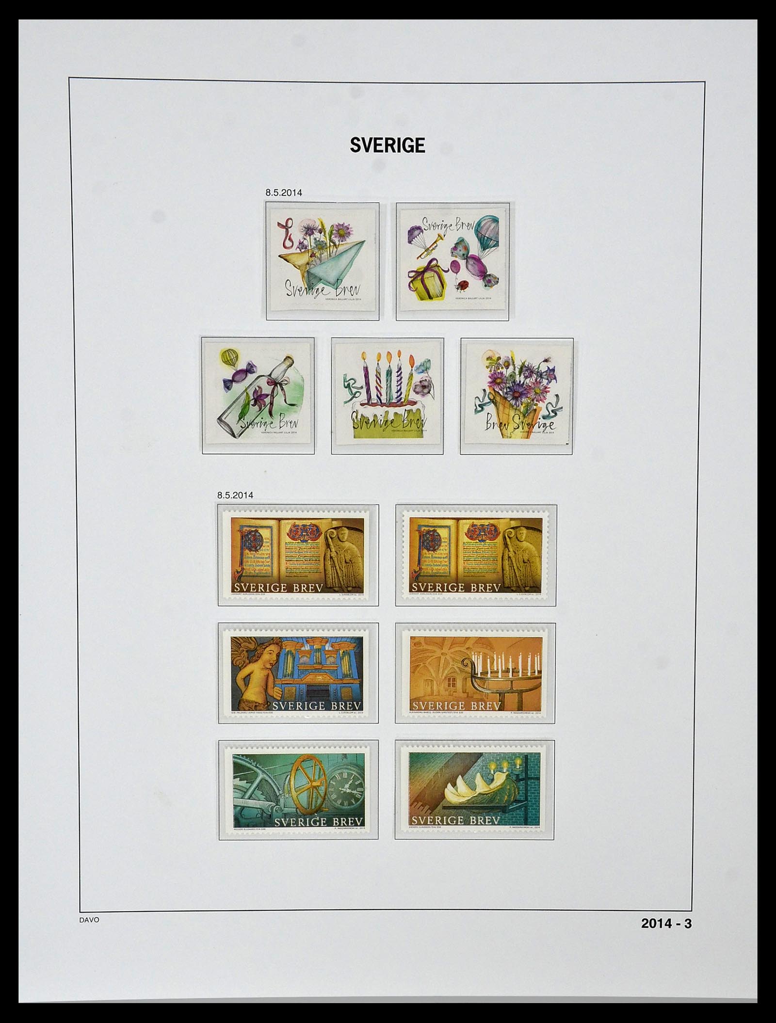 34292 302 - Stamp collection 34292 Sweden 1891-2015!