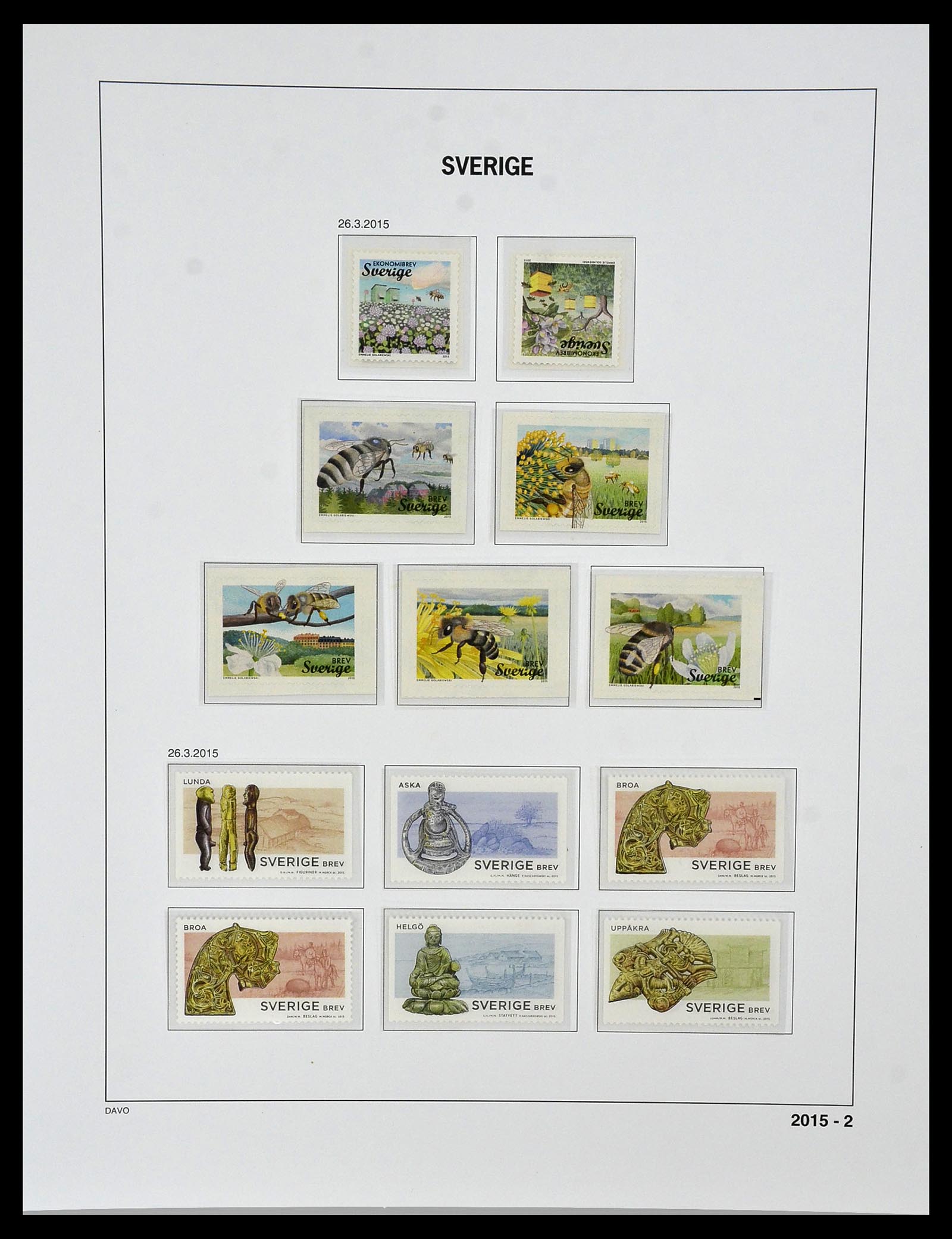 34292 308 - Stamp collection 34292 Sweden 1891-2015!