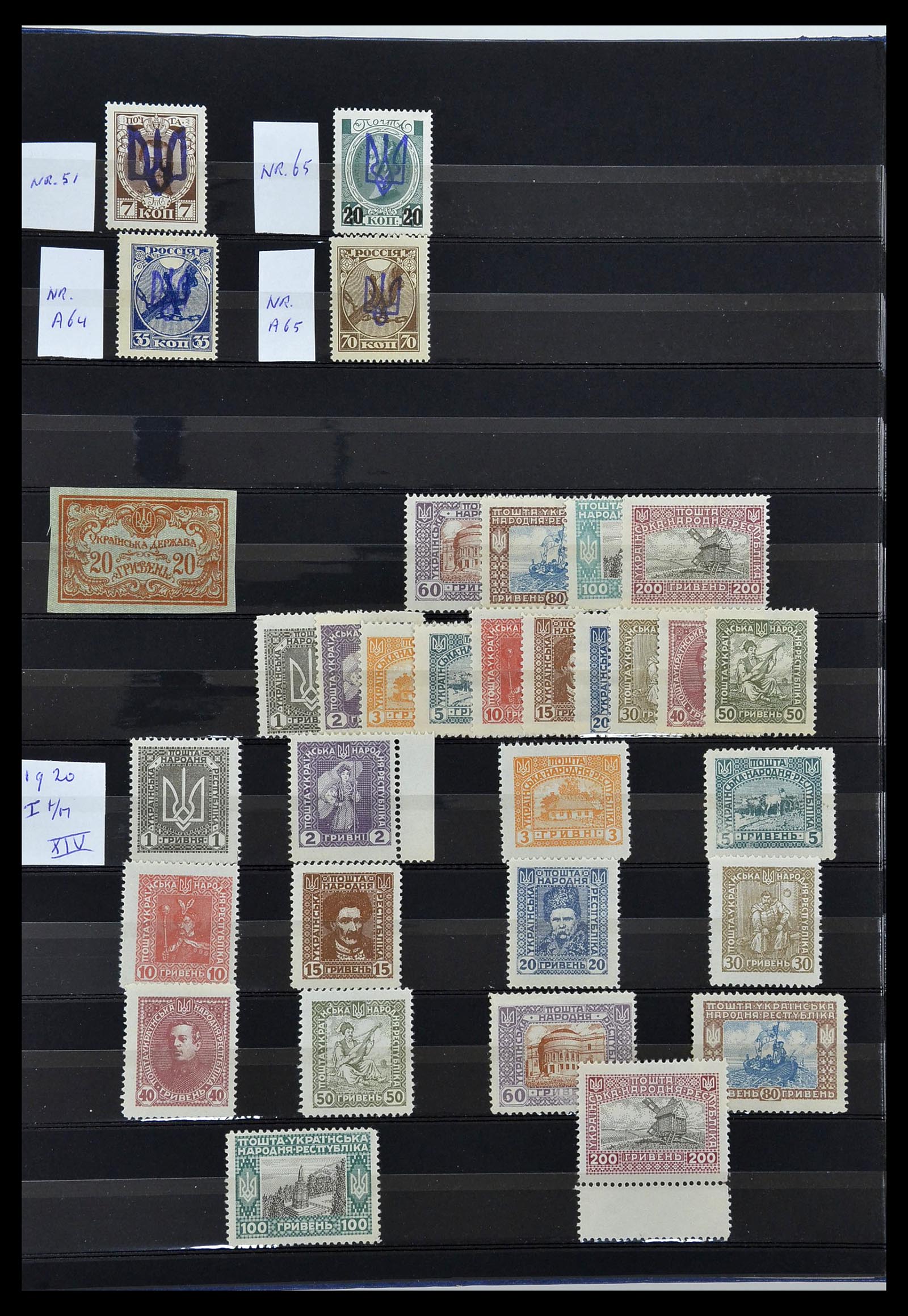 34294 014 - Postzegelverzameling 34294 Russische gebieden en back of the book 186