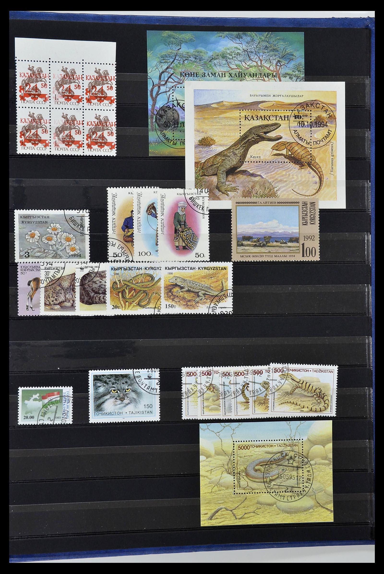 34294 027 - Postzegelverzameling 34294 Russische gebieden en back of the book 186