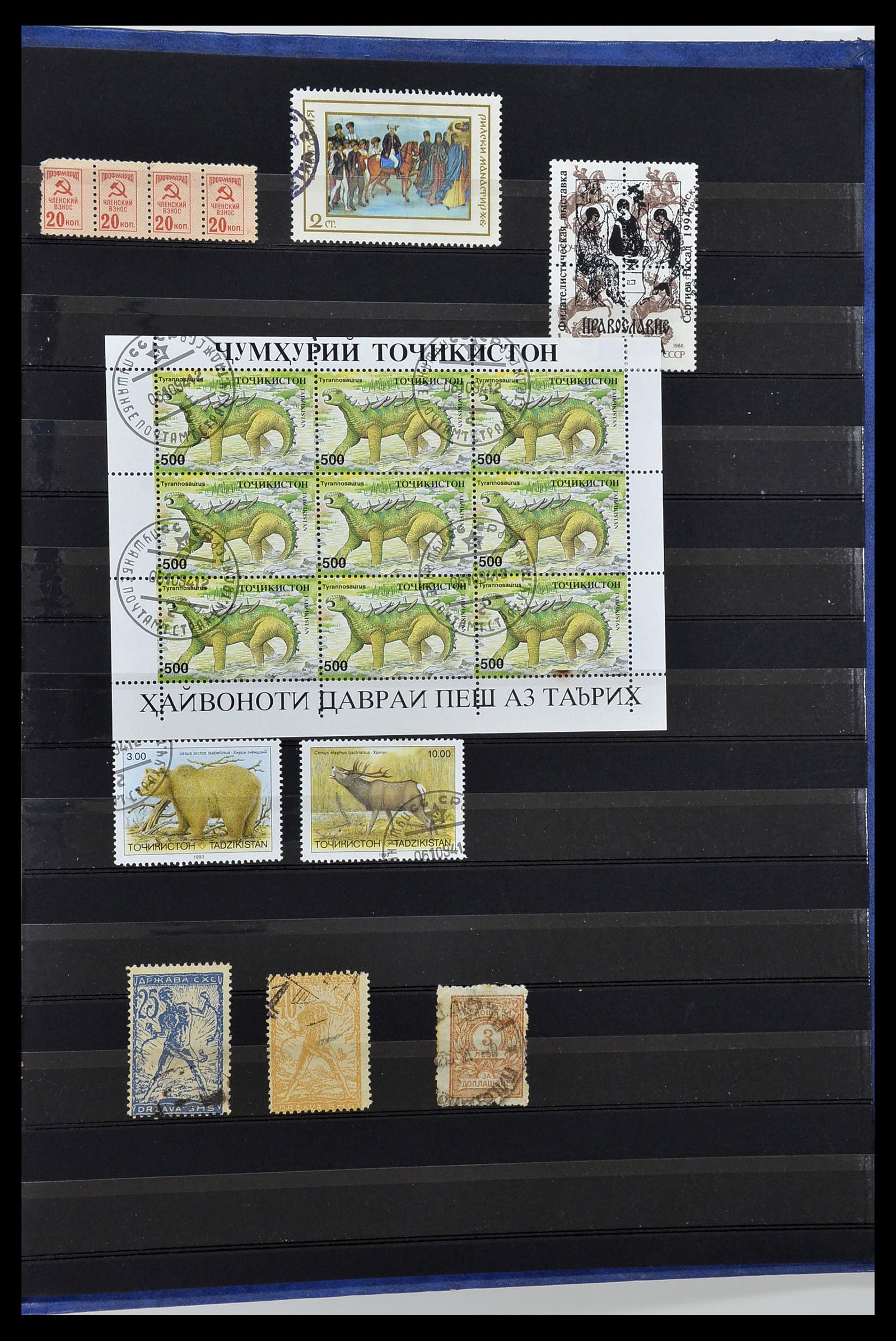 34294 028 - Postzegelverzameling 34294 Russische gebieden en back of the book 186