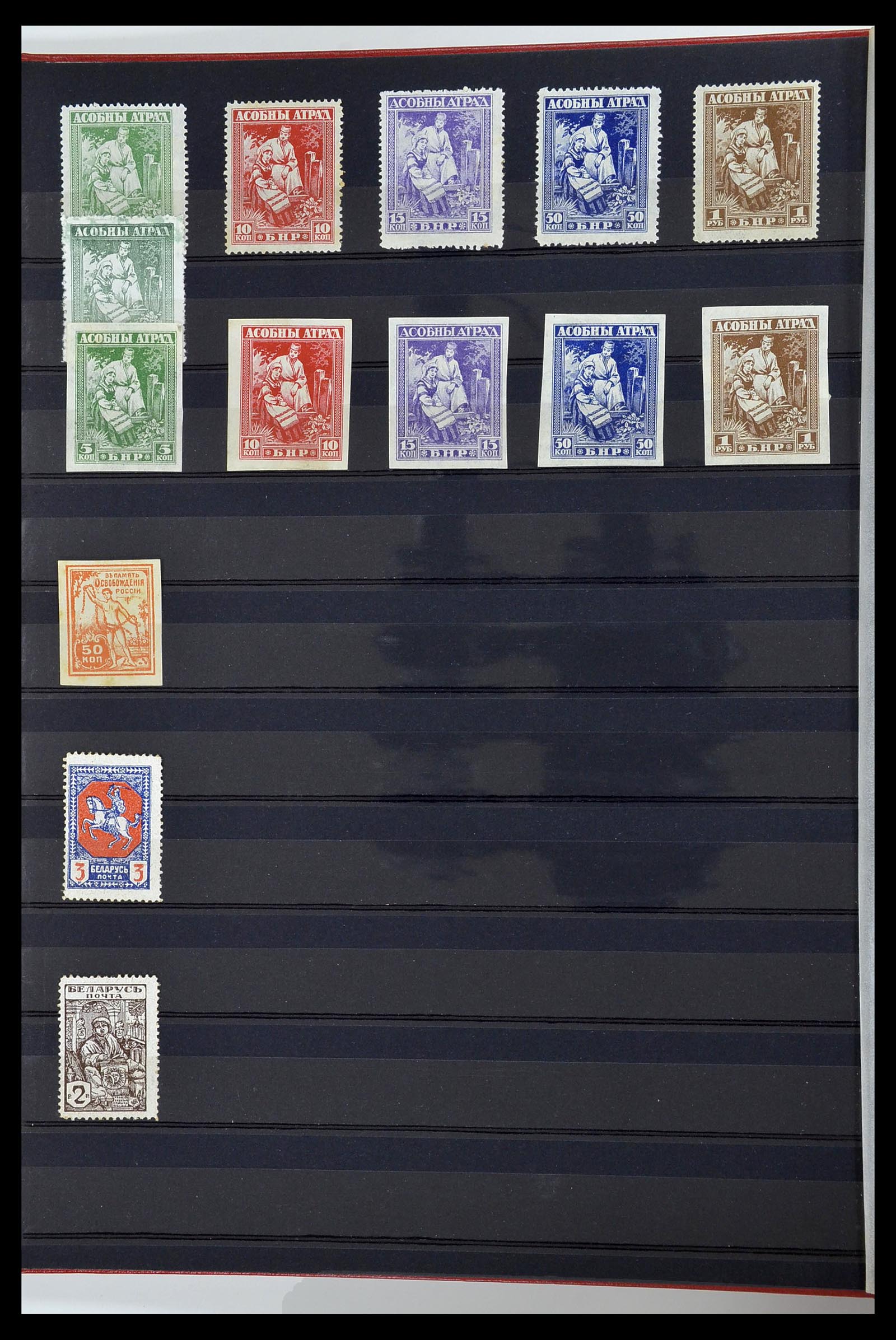 34294 047 - Postzegelverzameling 34294 Russische gebieden en back of the book 186