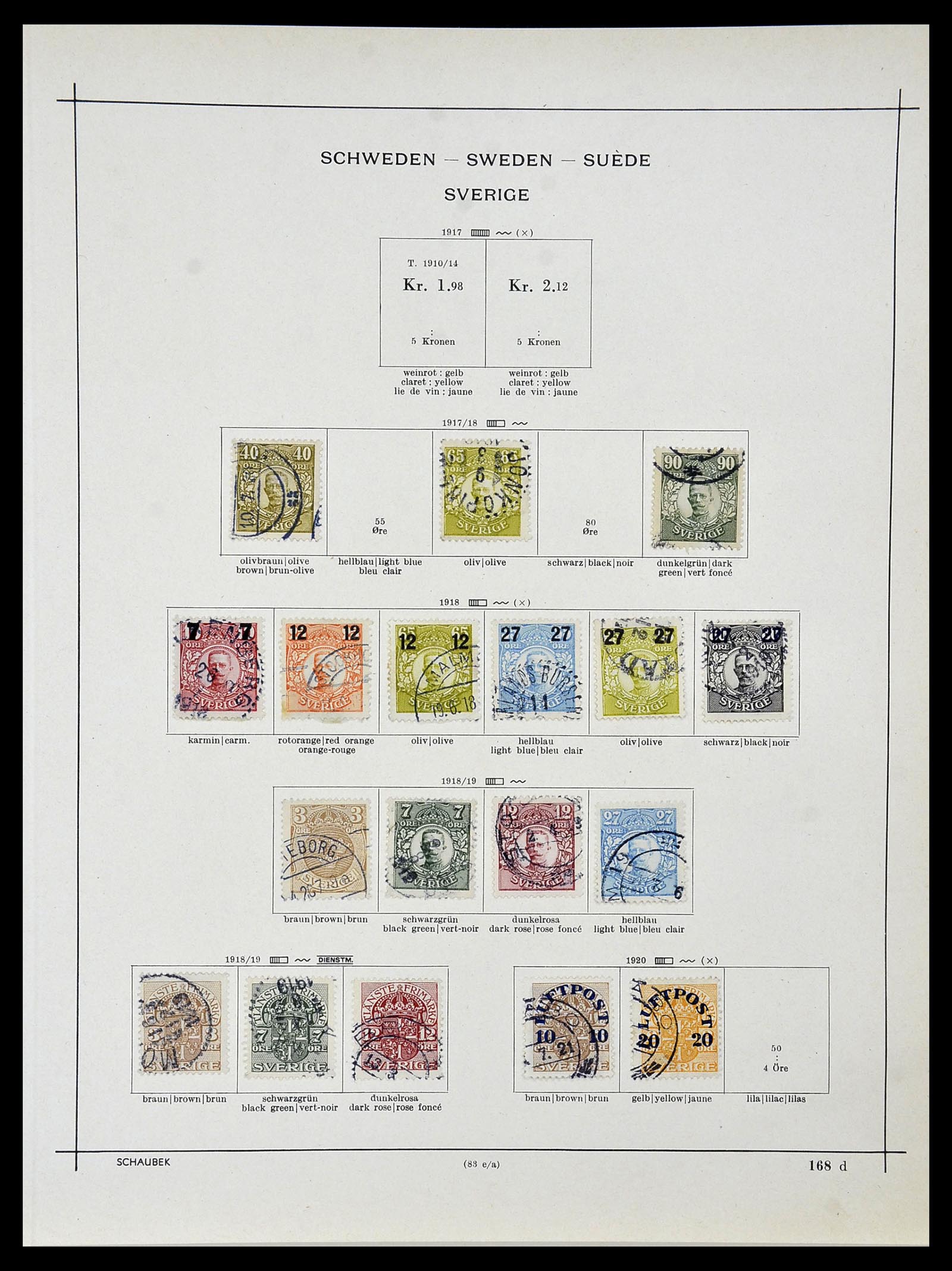 34299 006 - Stamp collection 34299 Sweden 1855-1935.