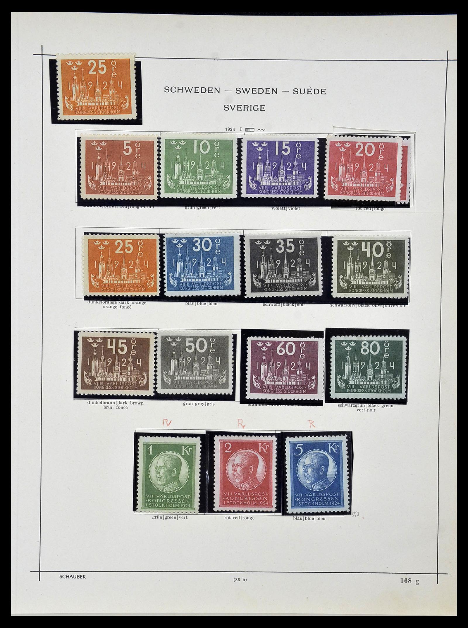 34299 008 - Postzegelverzameling 34299 Zweden 1855-1935.