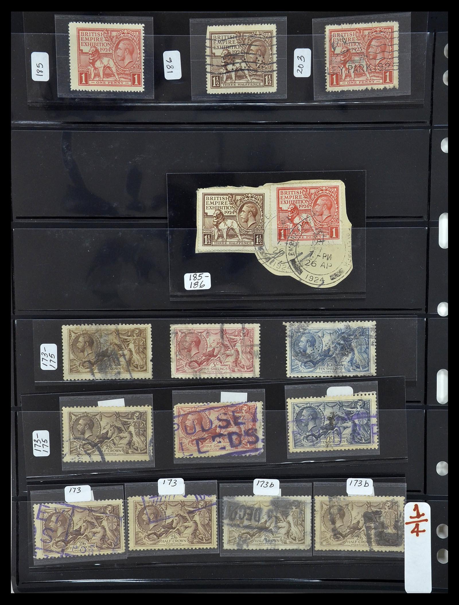 34300 004 - Stamp collection 34300 Great Britain and colonies 1841-1952.