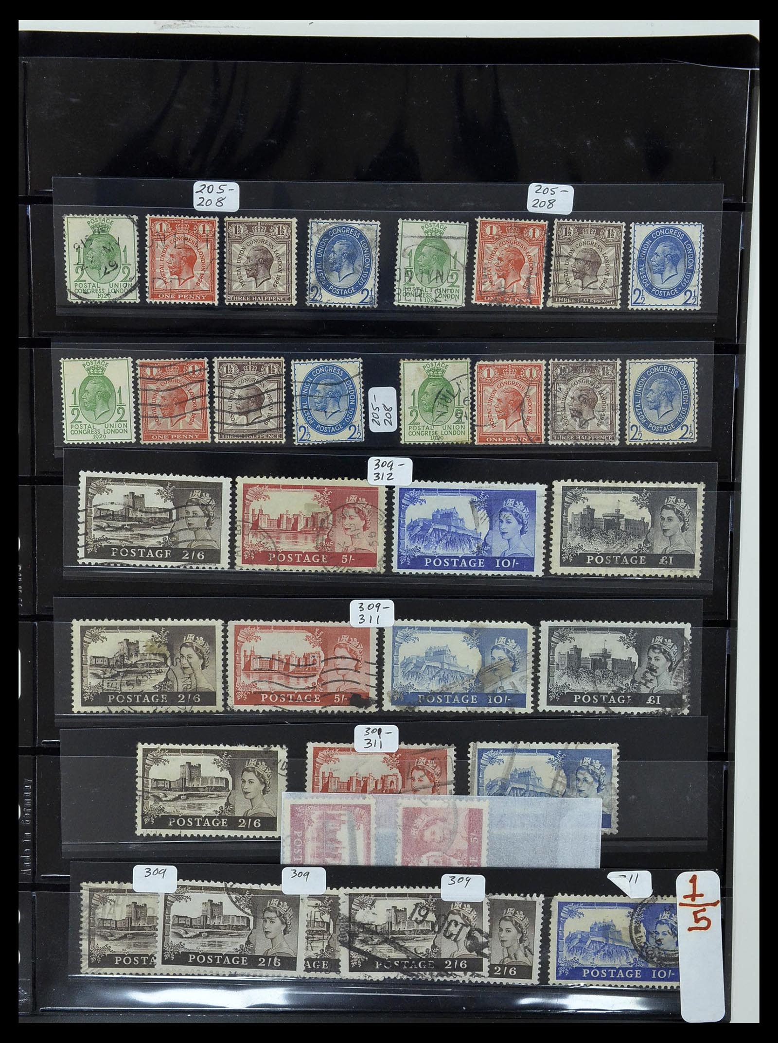 34300 005 - Stamp collection 34300 Great Britain and colonies 1841-1952.
