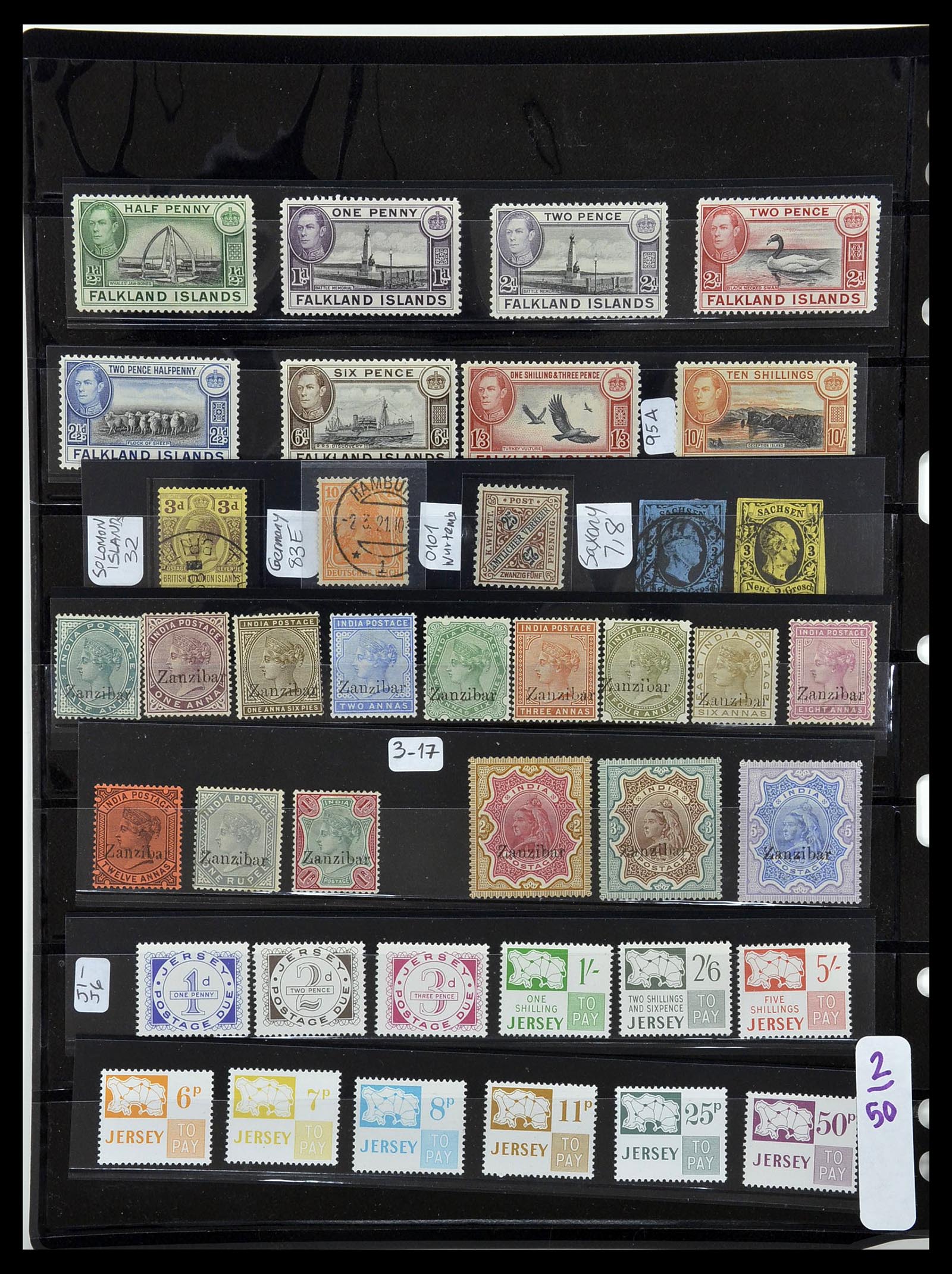 34300 025 - Stamp collection 34300 Great Britain and colonies 1841-1952.