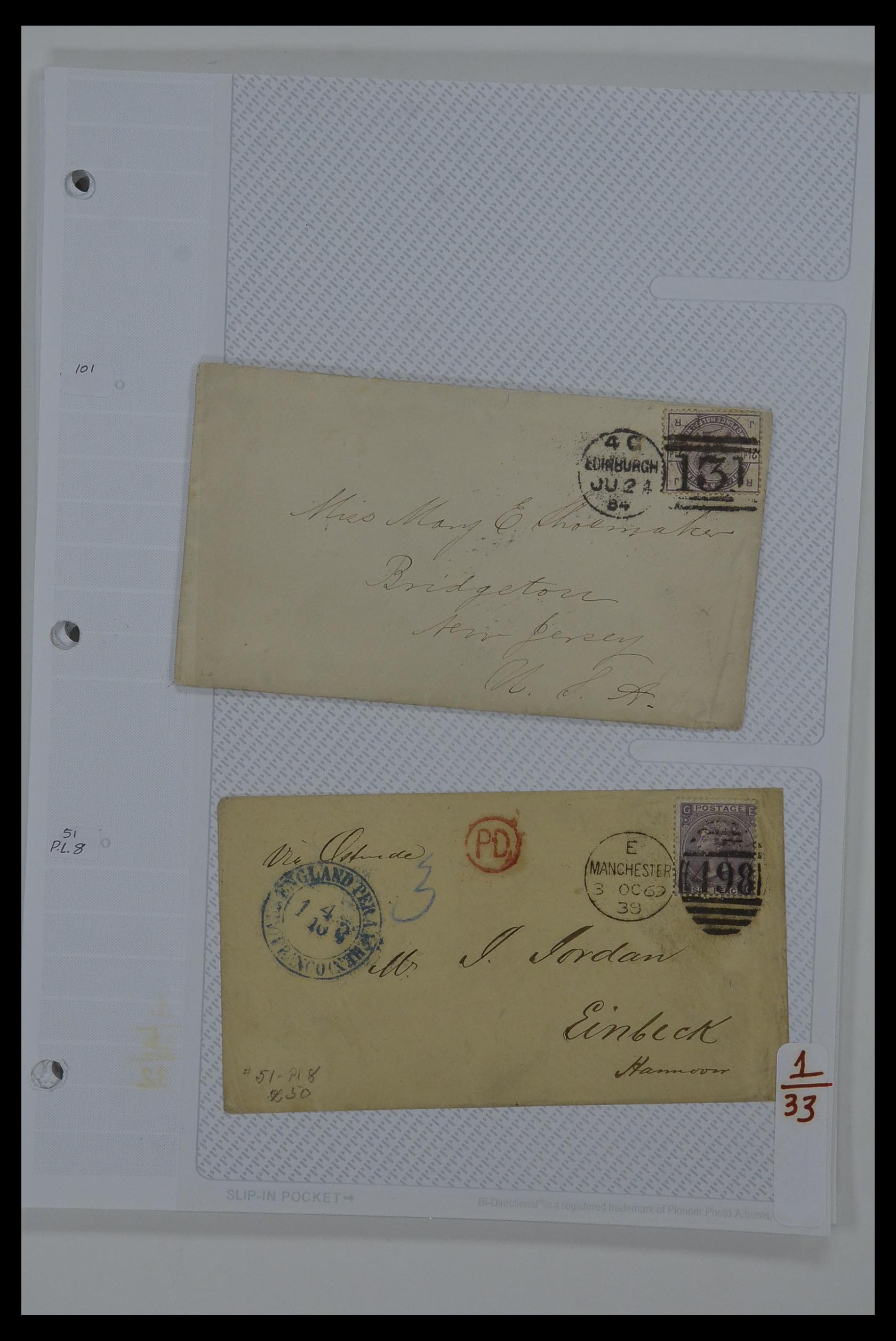 34300 043 - Stamp collection 34300 Great Britain and colonies 1841-1952.