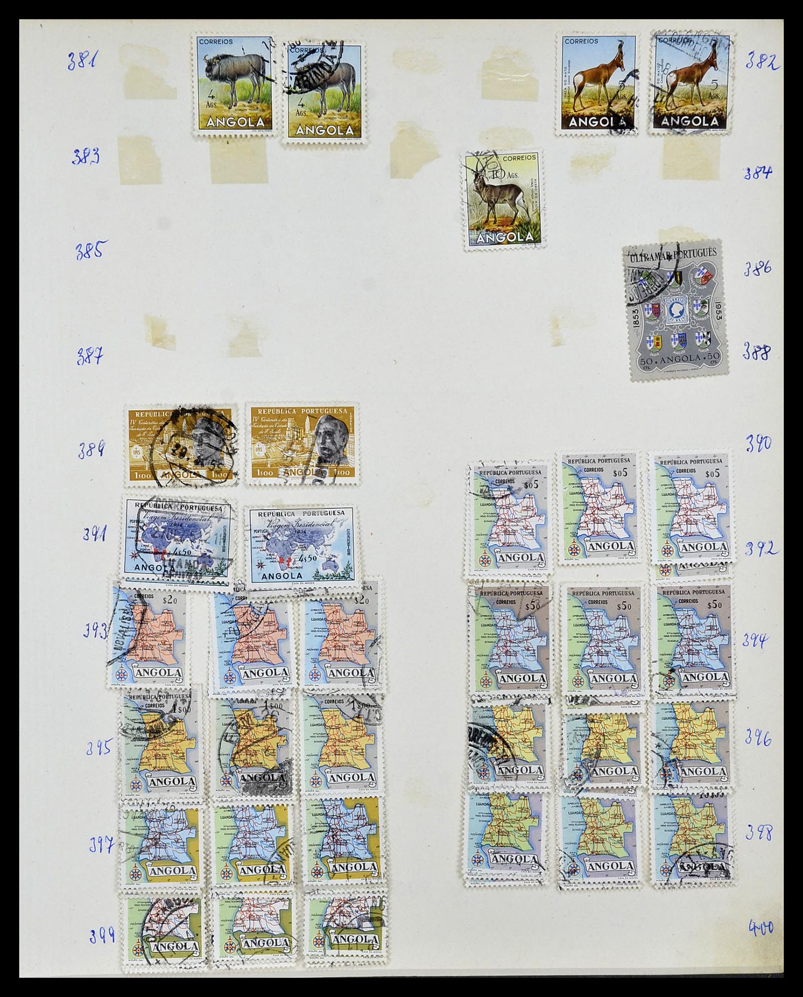 34305 053 - Postzegelverzameling 34305 Portugese koloniën 1870-1970.
