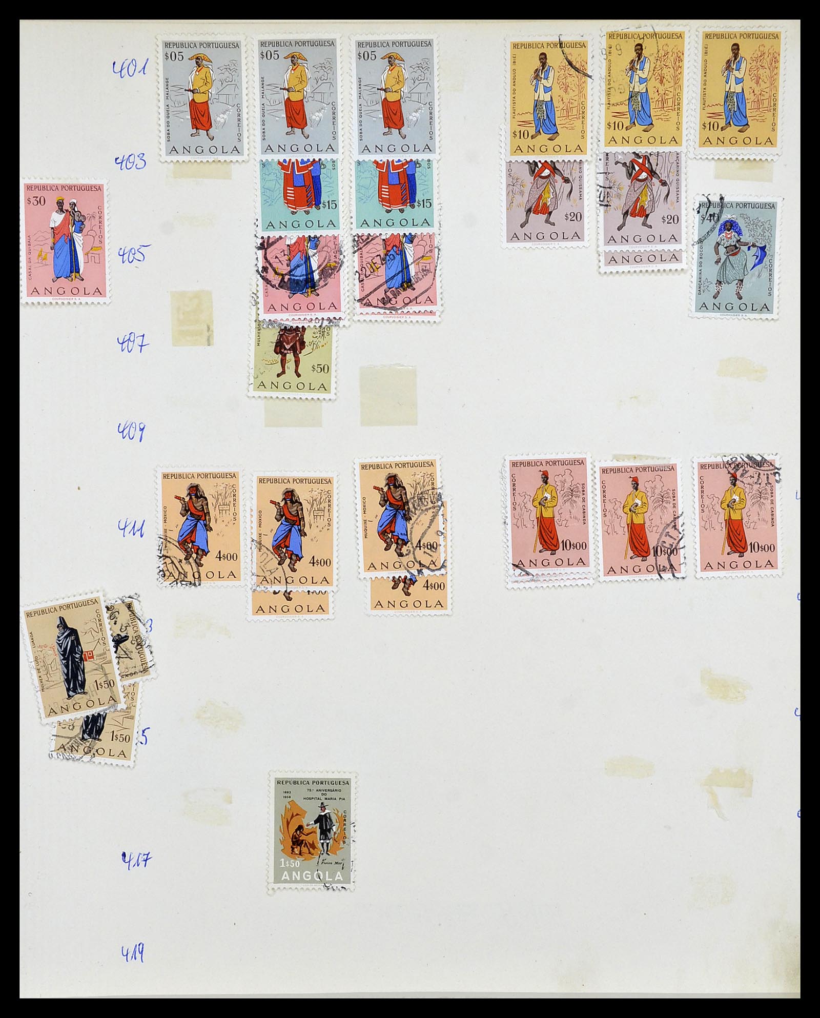 34305 054 - Postzegelverzameling 34305 Portugese koloniën 1870-1970.