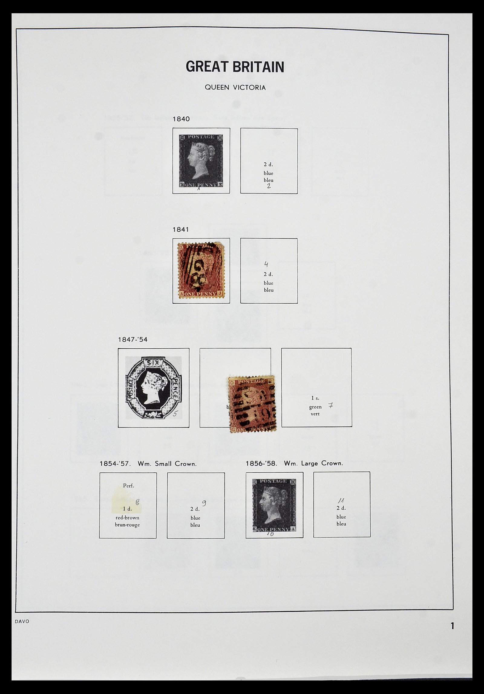 34306 001 - Postzegelverzameling 34306 Engeland 1841-1995.