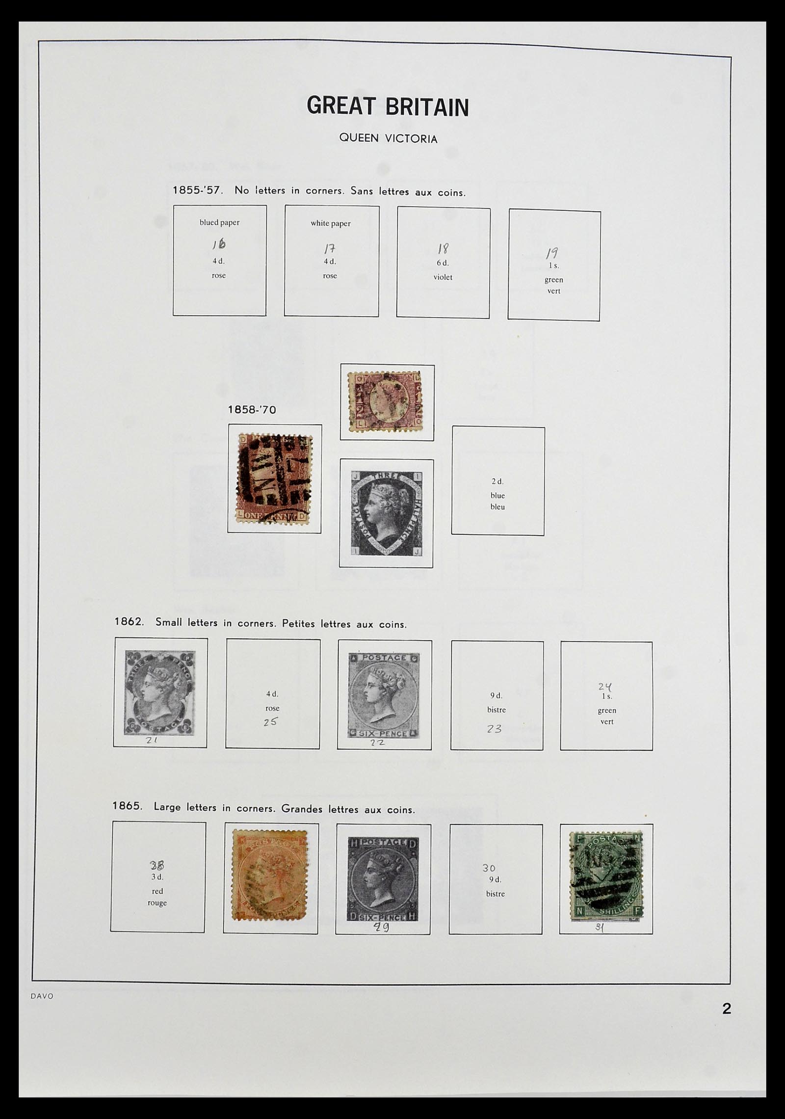 34306 002 - Postzegelverzameling 34306 Engeland 1841-1995.