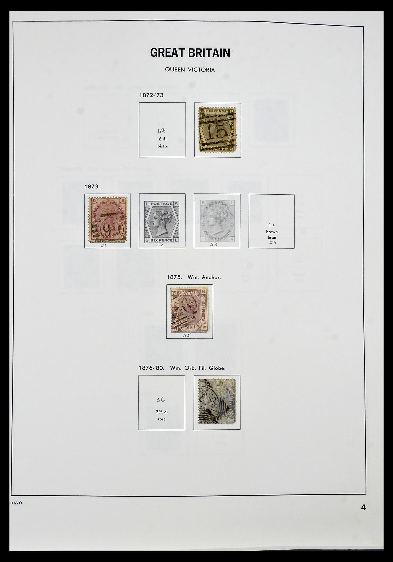 34306 004 - Postzegelverzameling 34306 Engeland 1841-1995.