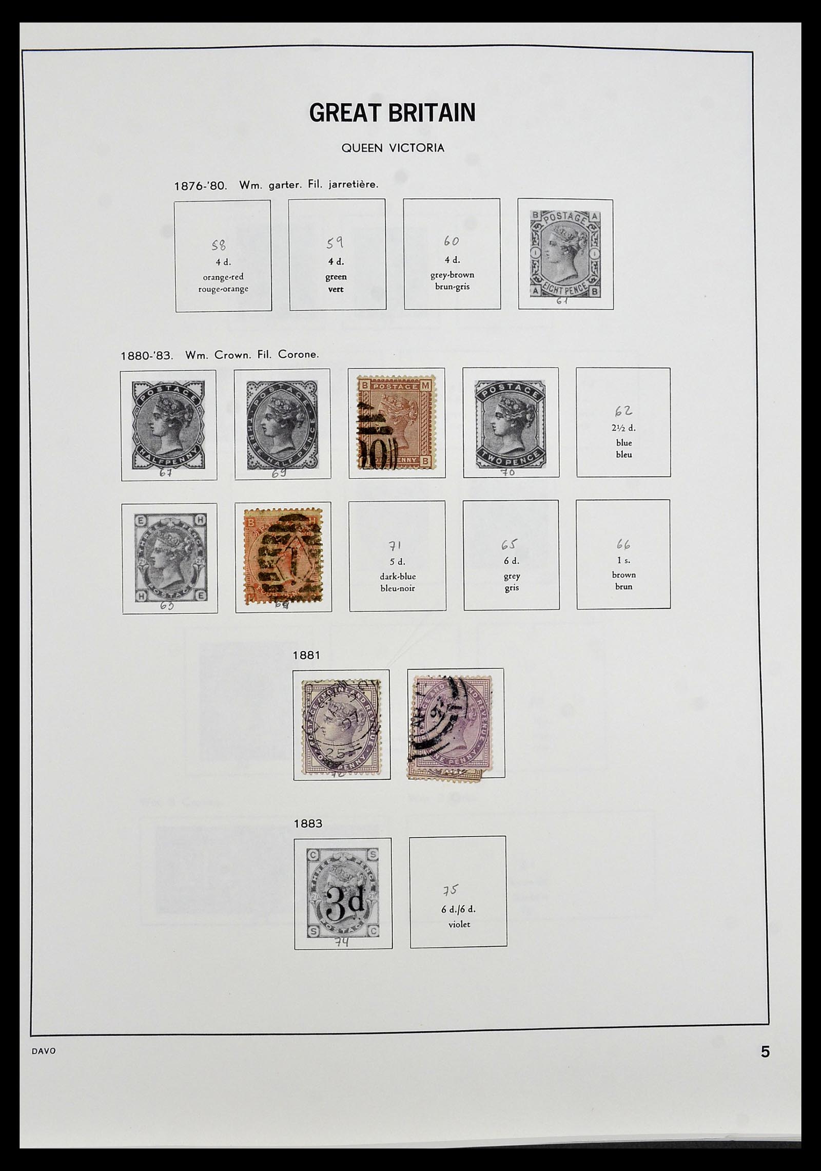 34306 005 - Postzegelverzameling 34306 Engeland 1841-1995.