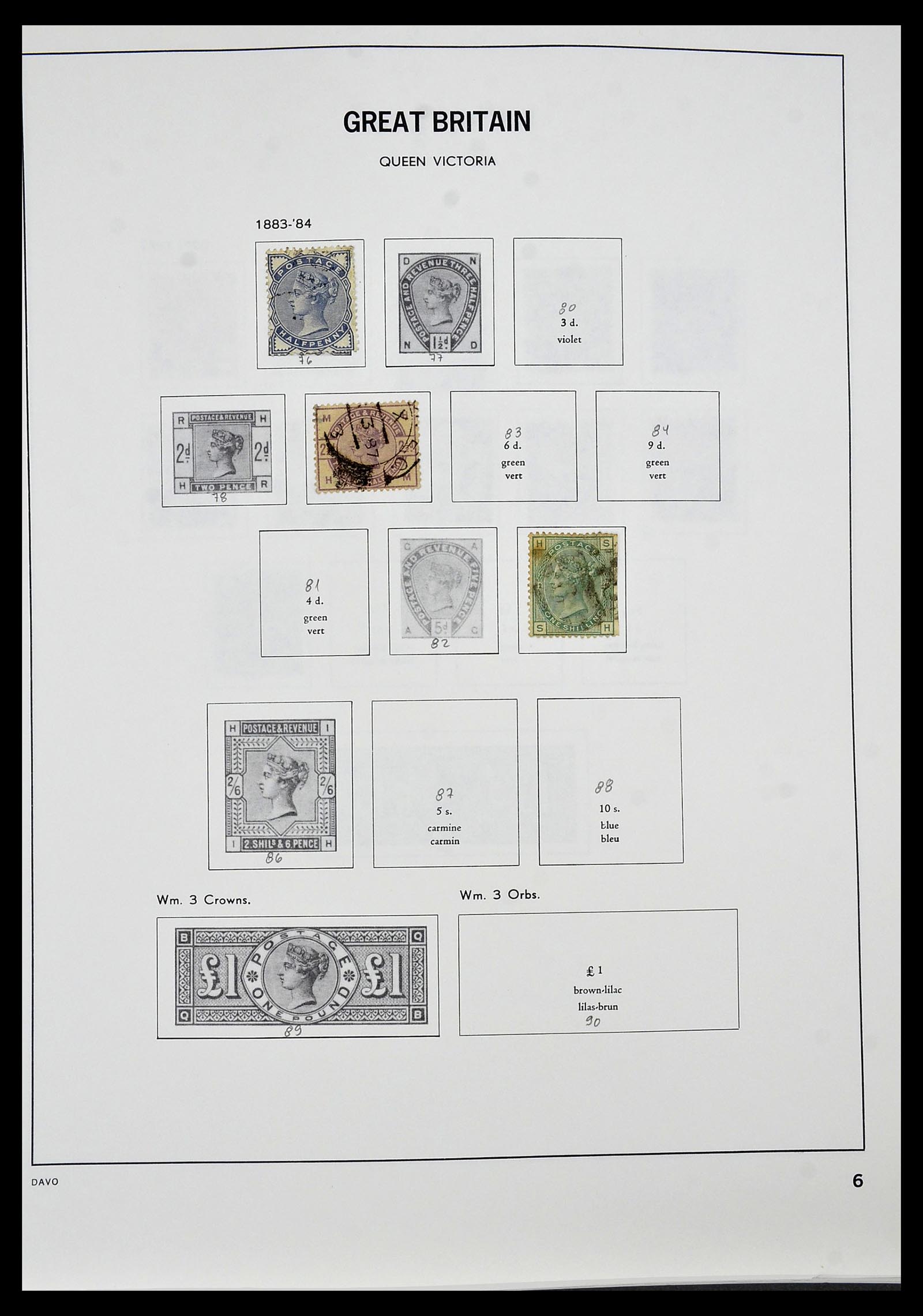 34306 006 - Postzegelverzameling 34306 Engeland 1841-1995.