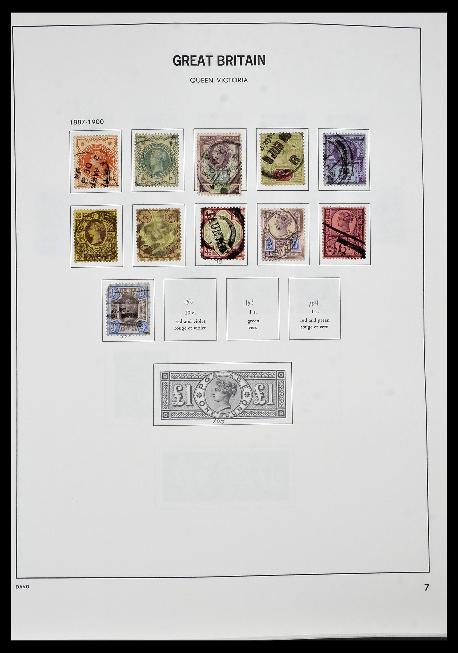 34306 007 - Postzegelverzameling 34306 Engeland 1841-1995.