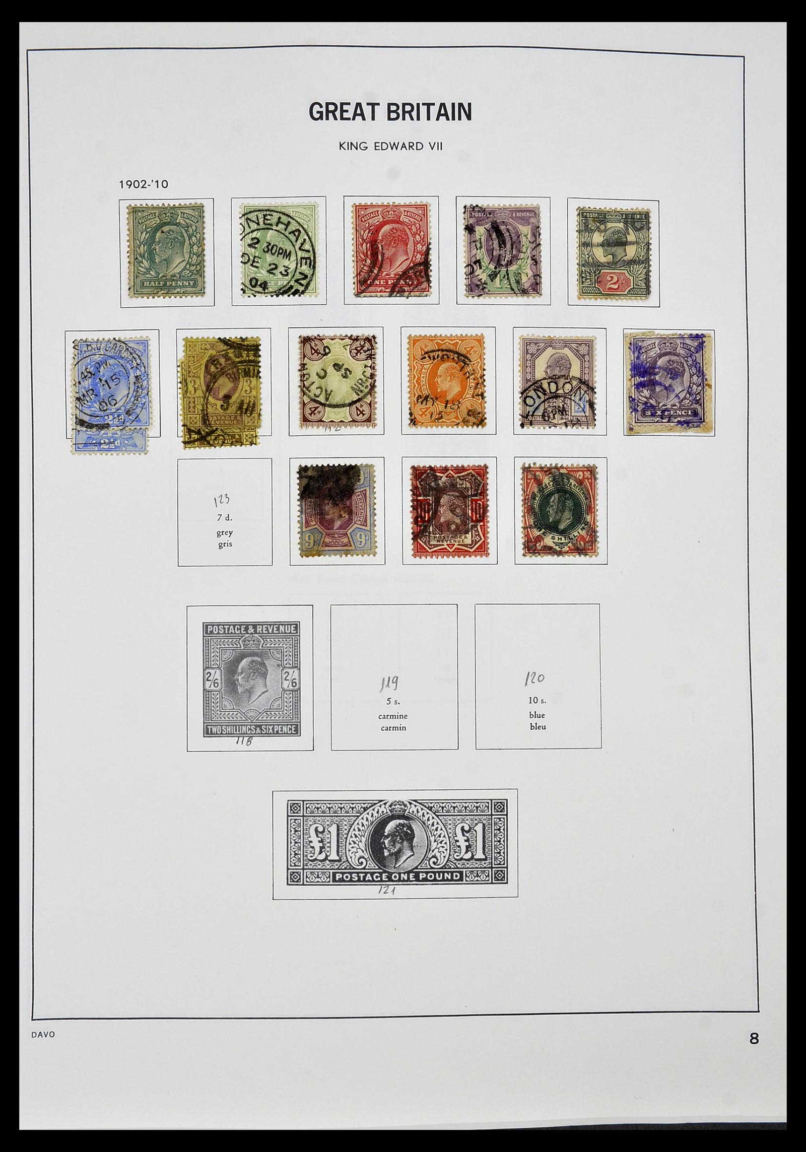 34306 008 - Postzegelverzameling 34306 Engeland 1841-1995.