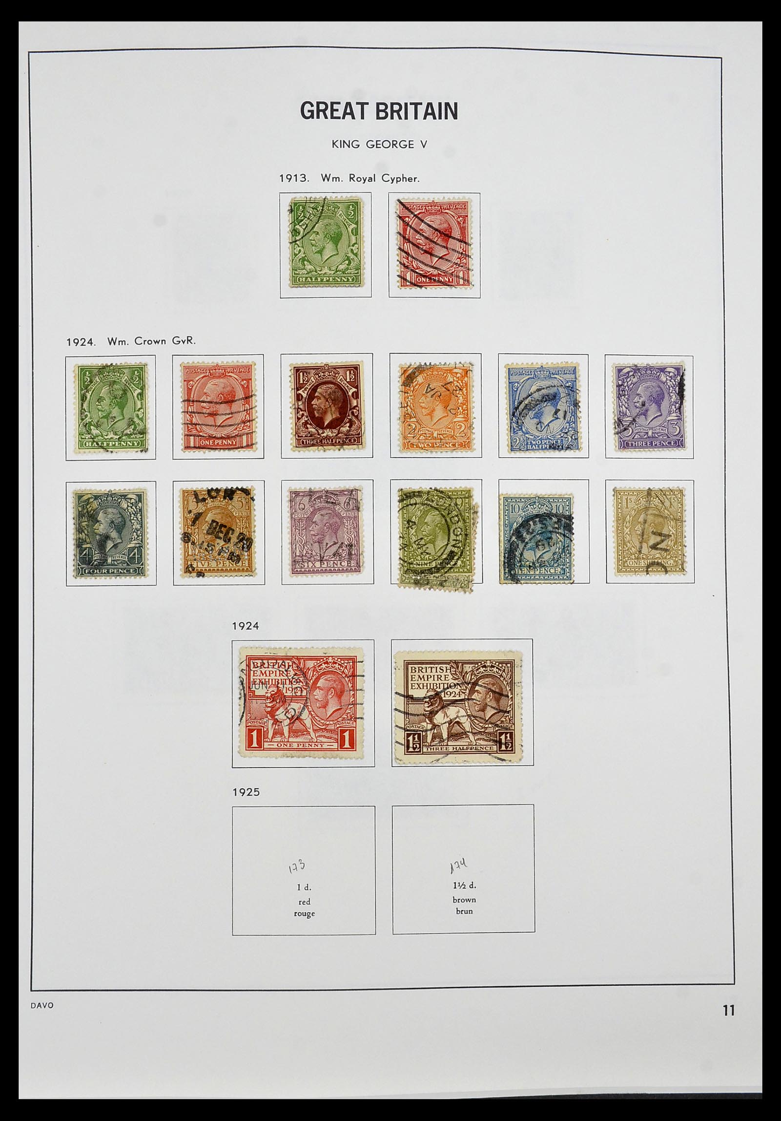 34306 011 - Postzegelverzameling 34306 Engeland 1841-1995.
