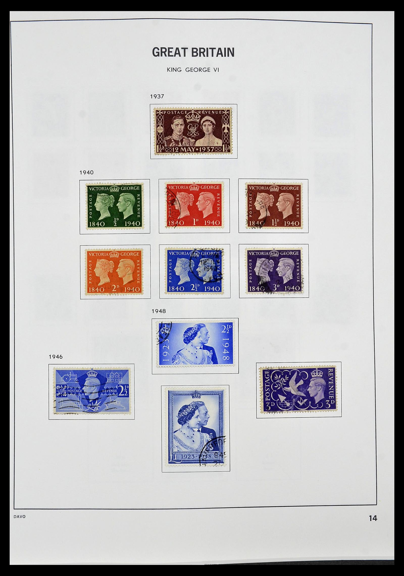 34306 015 - Postzegelverzameling 34306 Engeland 1841-1995.