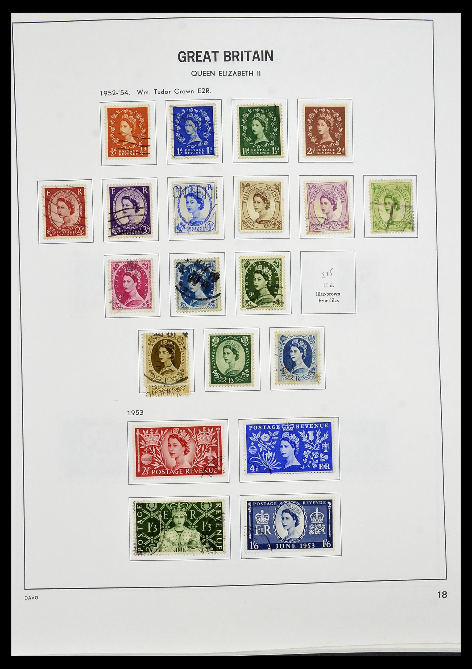 34306 019 - Postzegelverzameling 34306 Engeland 1841-1995.