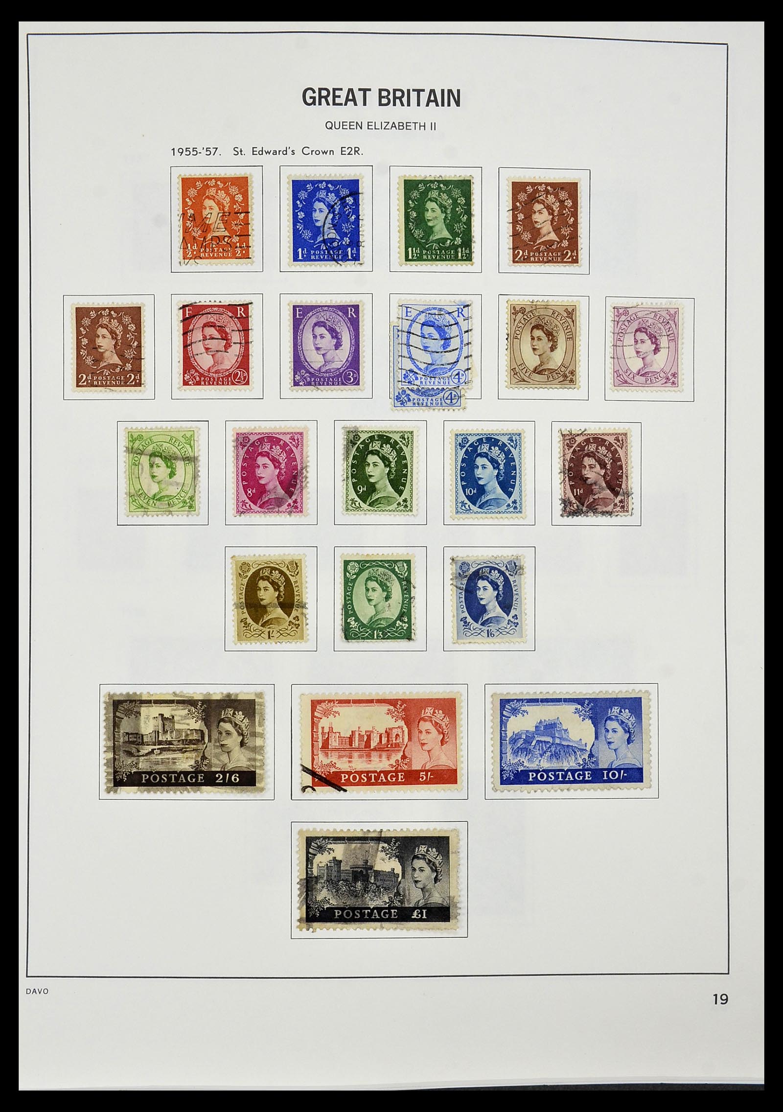 34306 020 - Postzegelverzameling 34306 Engeland 1841-1995.