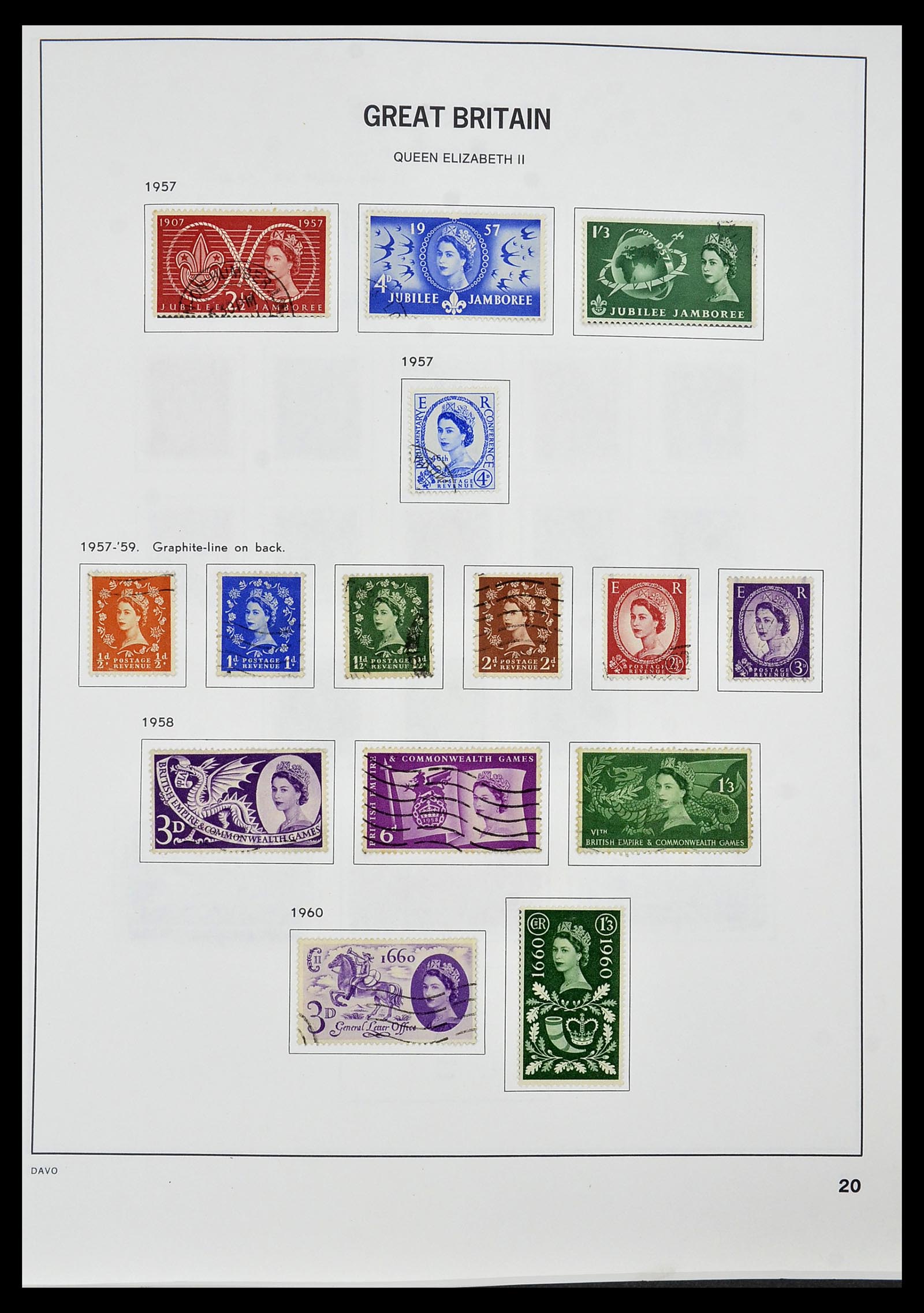 34306 021 - Postzegelverzameling 34306 Engeland 1841-1995.