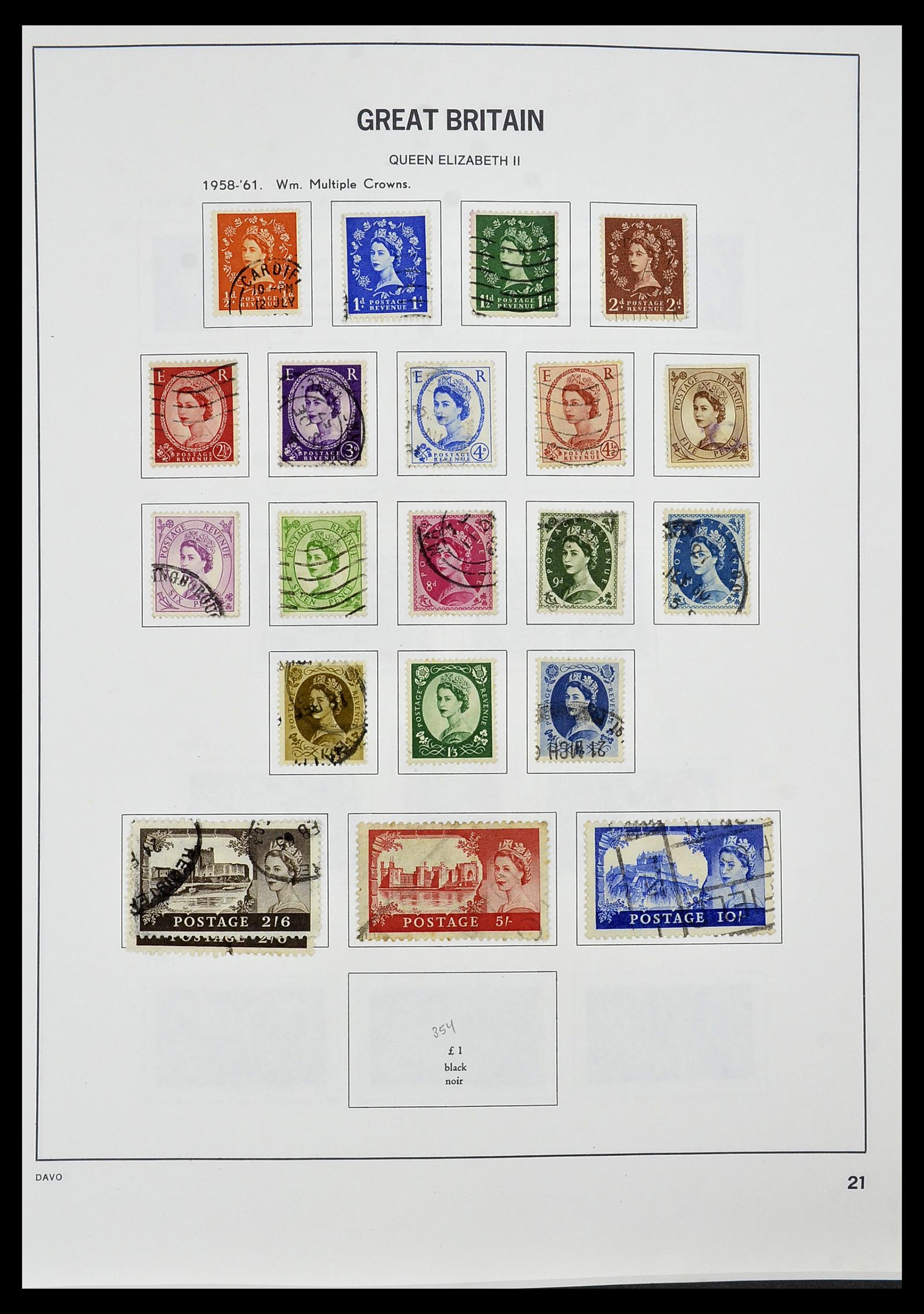 34306 023 - Postzegelverzameling 34306 Engeland 1841-1995.