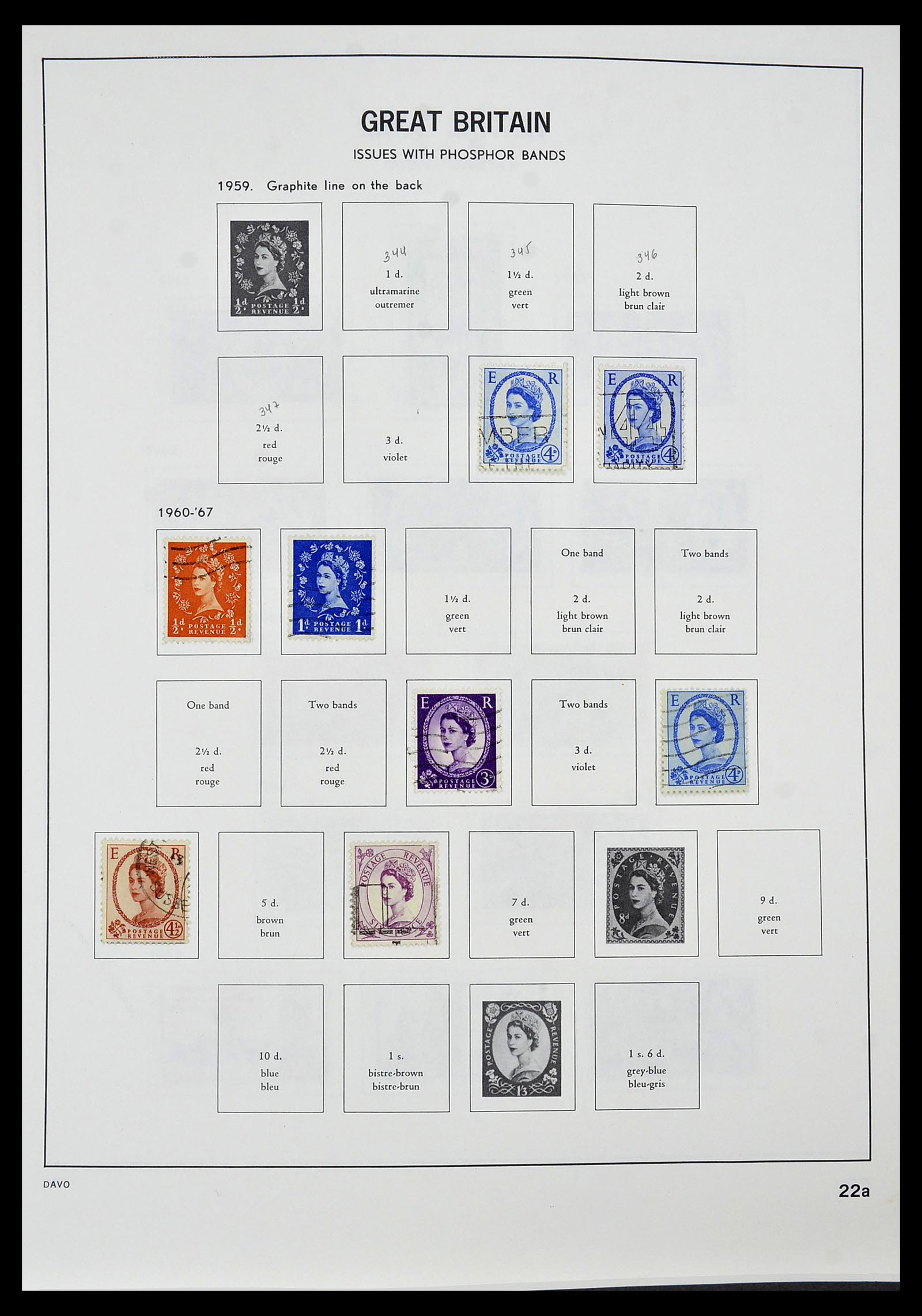 34306 025 - Postzegelverzameling 34306 Engeland 1841-1995.